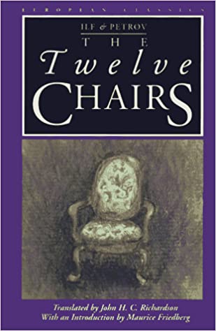 The cover for ‘The Twelve Chairs’ in translation