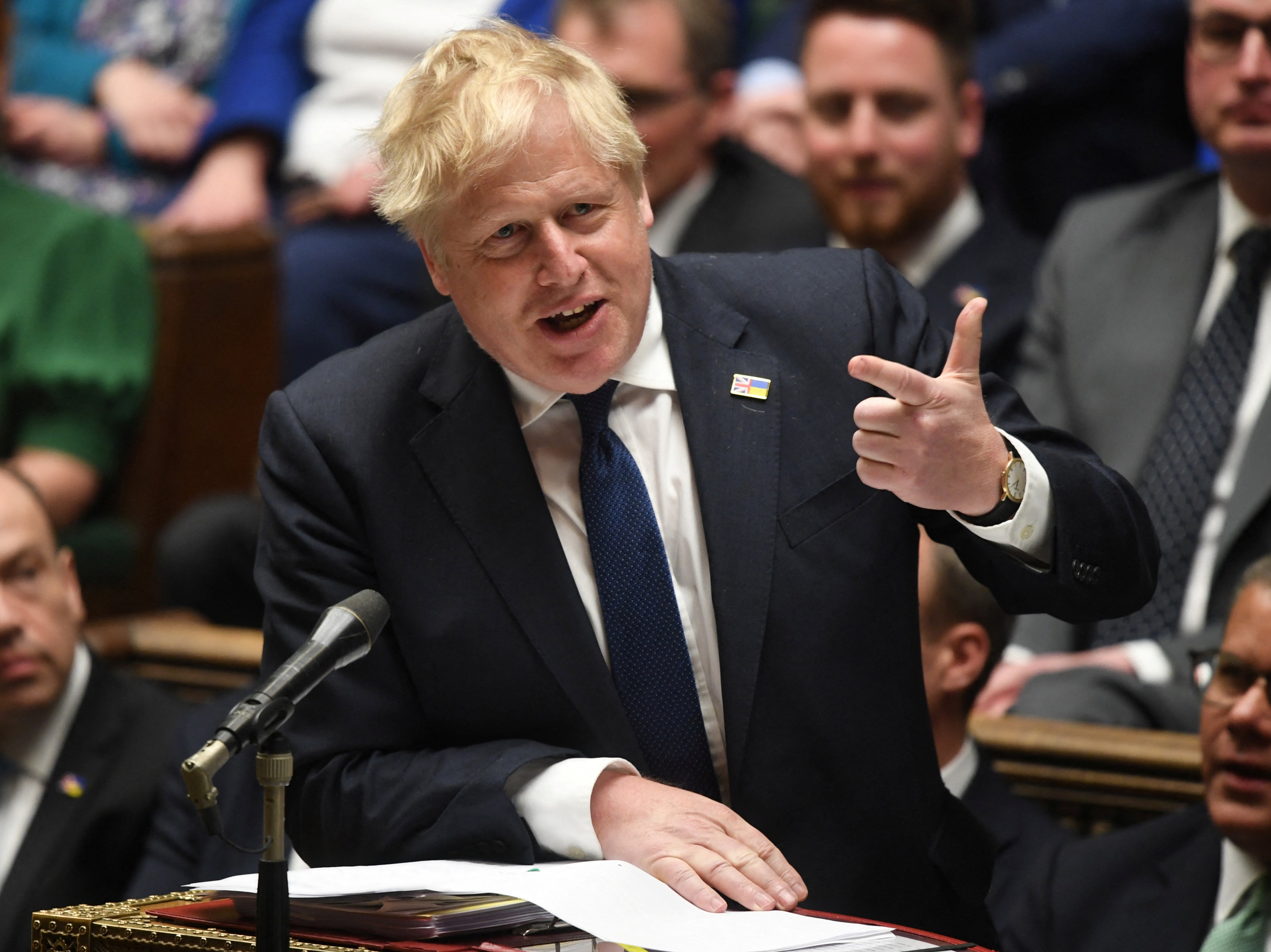 Not even the cries of ‘More!’ orchestrated by the Tory whips could cover Johnson’s embarrassment