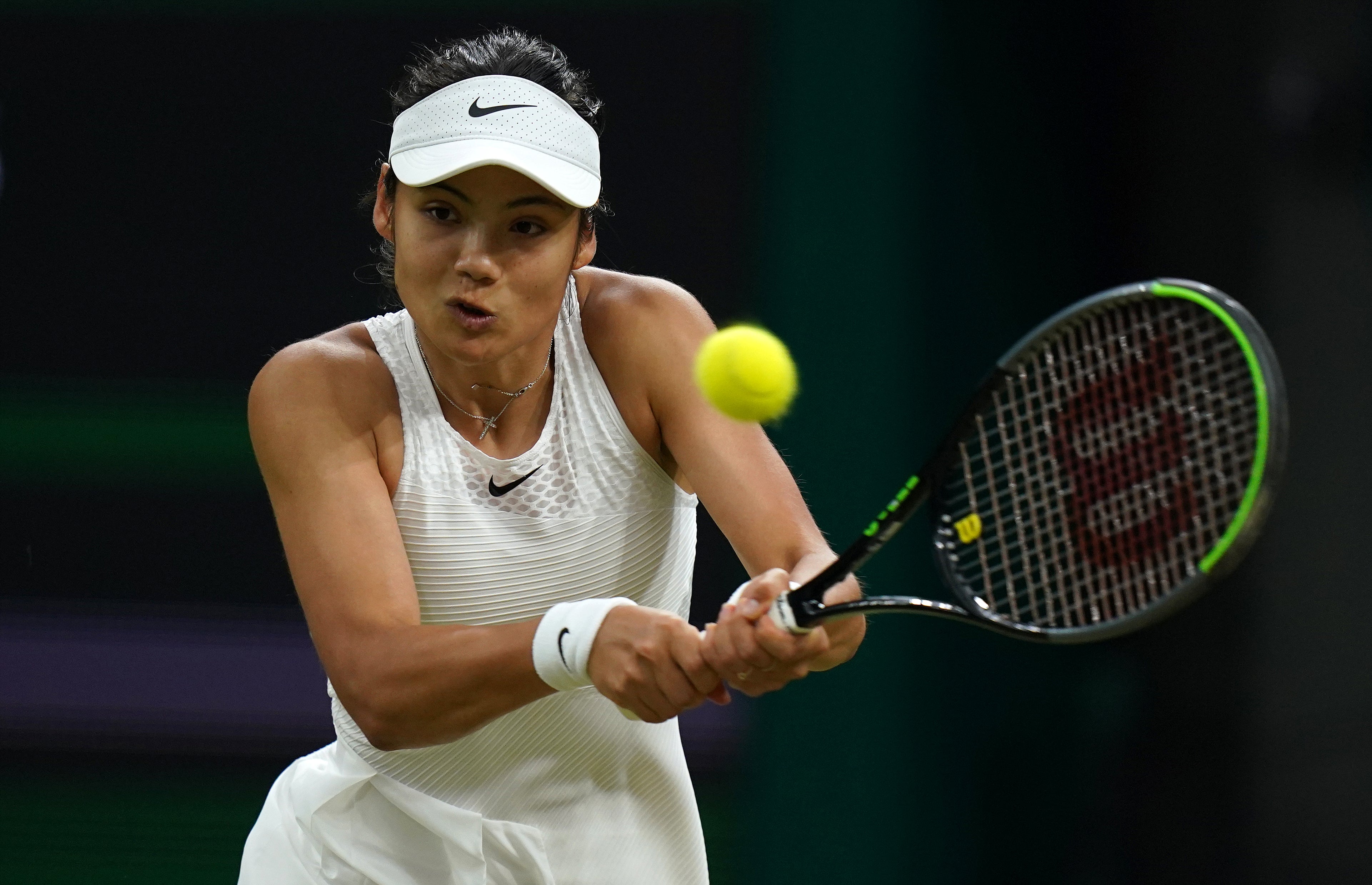 Emma Raducanu marked her WTA clay-court debut with a straight-sets victory in Stuttgart (Adam Davy/PA)