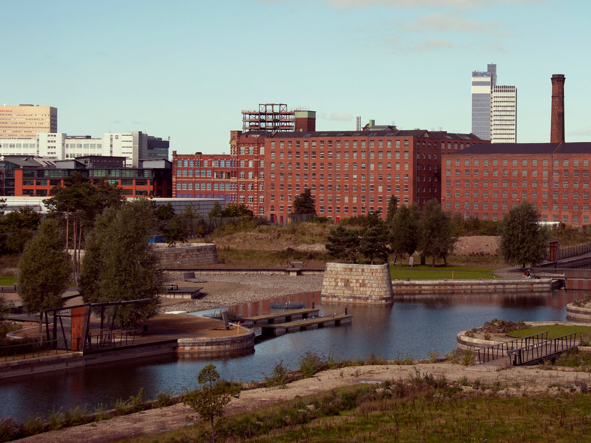 The stabbing took place in Ancoats, near the city centre