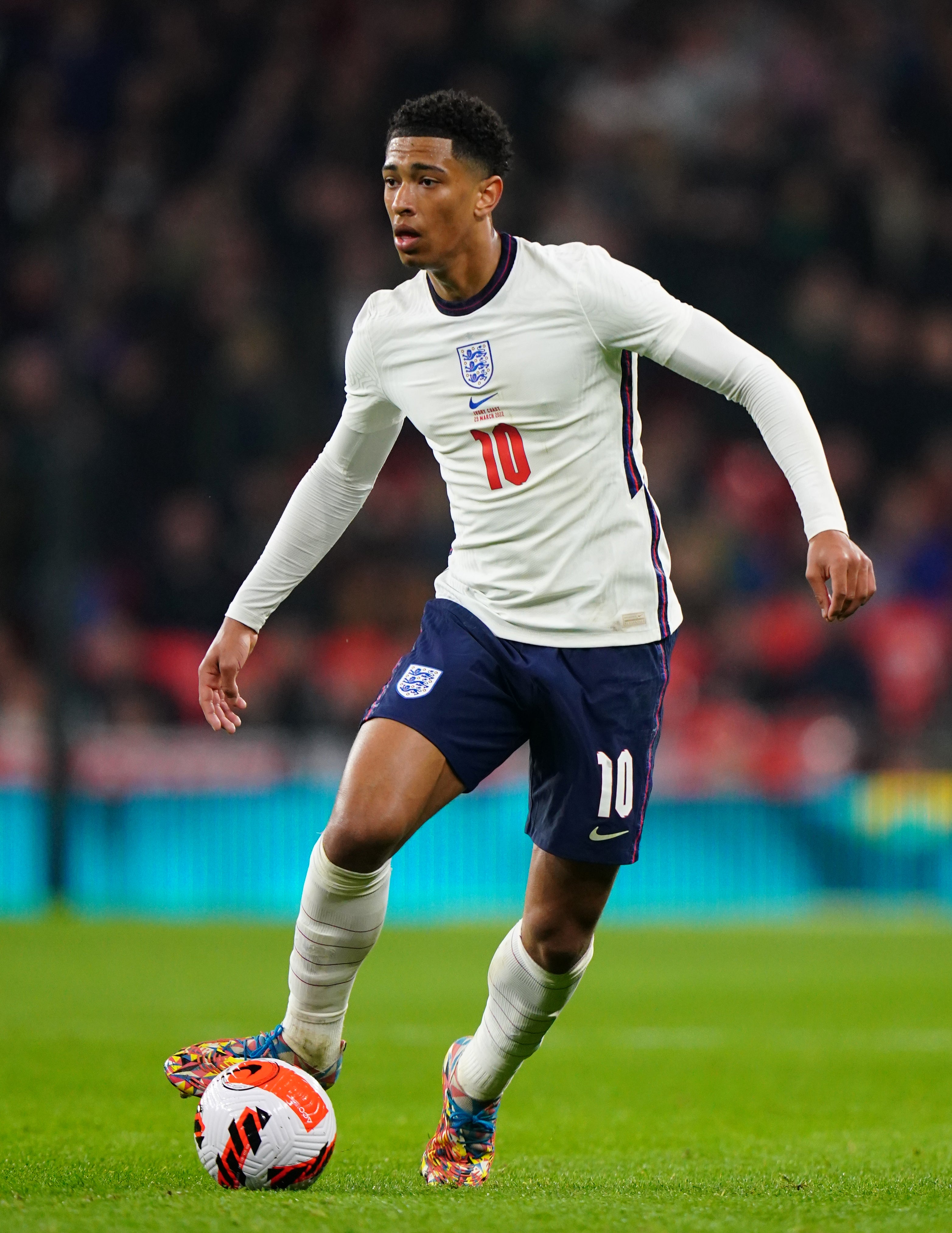 Jude Bellingham in action for England (Adam Davy/PA)