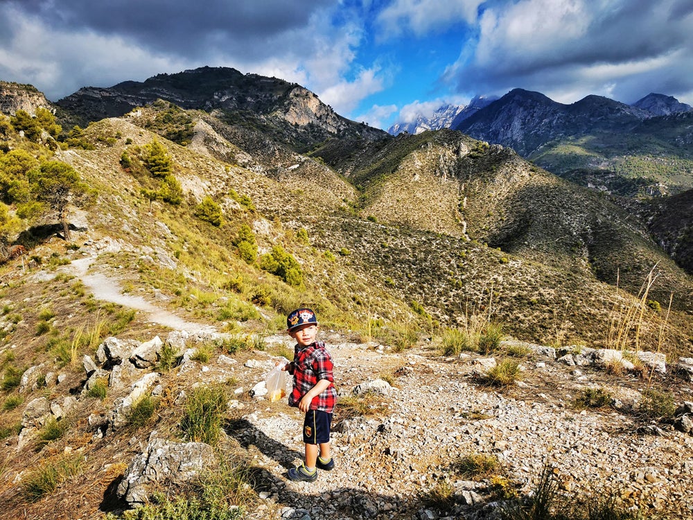 Arlo admiring the stunning scenes of Andalucia, Spain (PA Real Life/Collect)