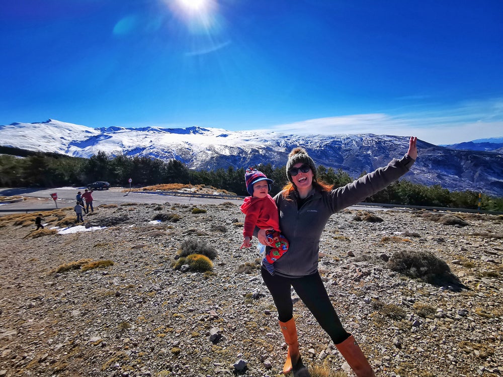 Jennifer and Arlo in Sierra Nevada, Spain (PA Real Life/Collect)