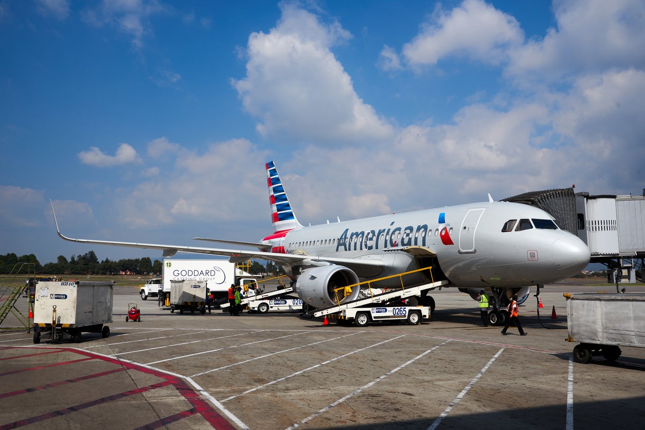 An American Airlines jet