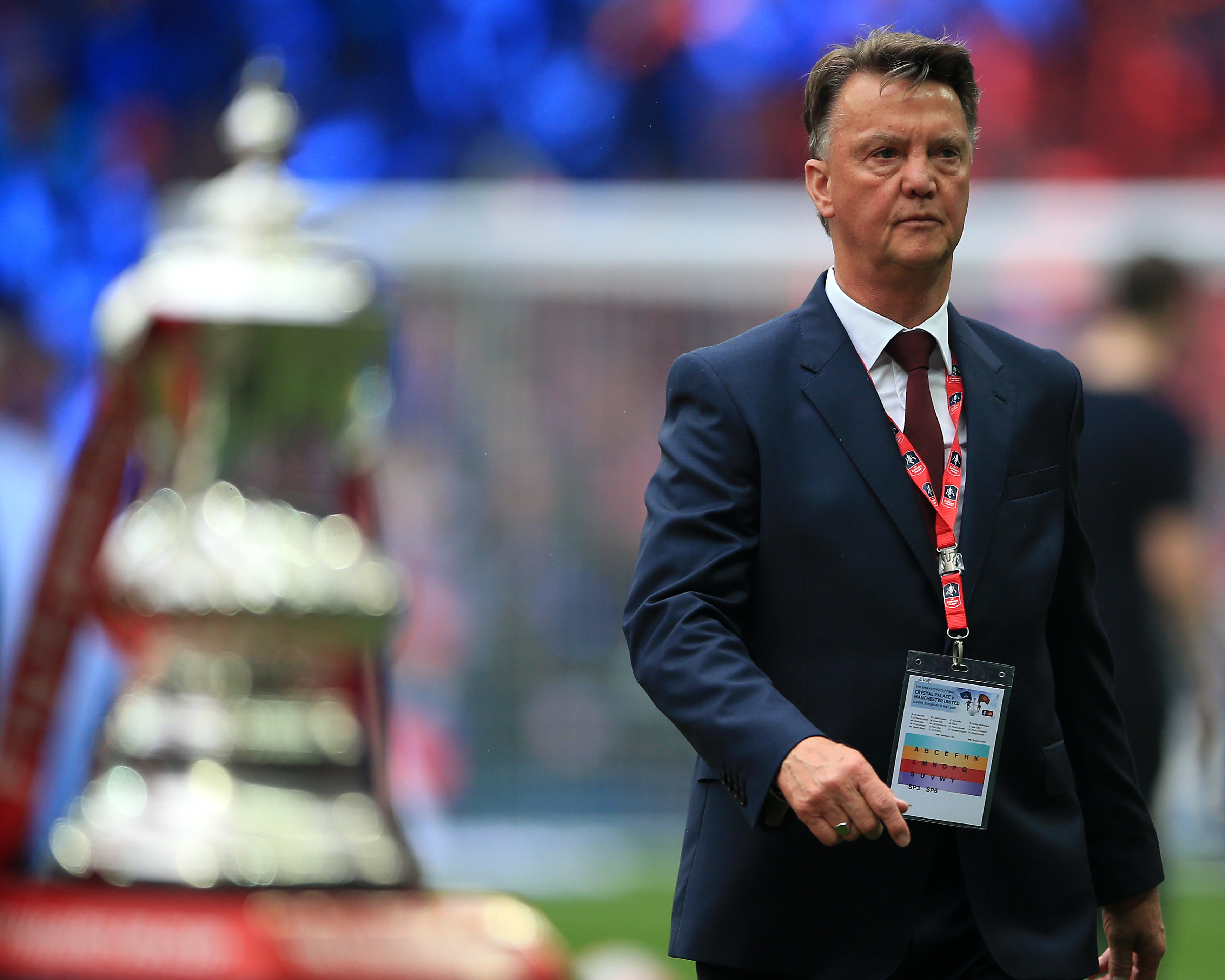 Louis van Gaal signed off an otherwise disappointing spell with an FA Cup win (Nick Potts/PA)