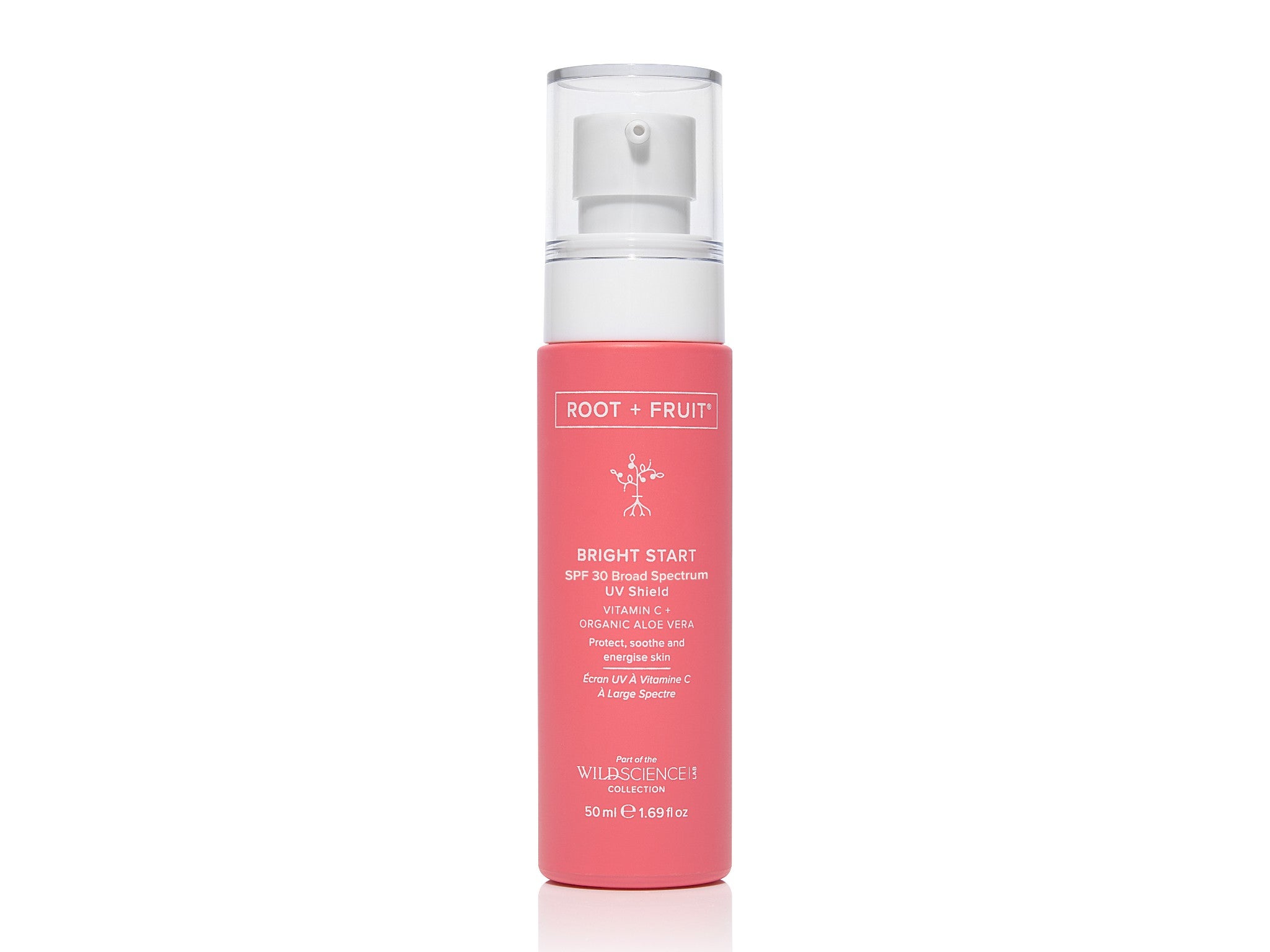 Wild Science Lab root + fruit bright start SPF30   indybest