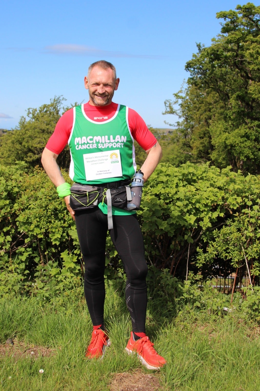 Gary McKee is running a a marathon every day in 2022 to raise money for Macmillan Cancer Support and Hospice At Home West Cumbria (Elwyn Evans/PA)