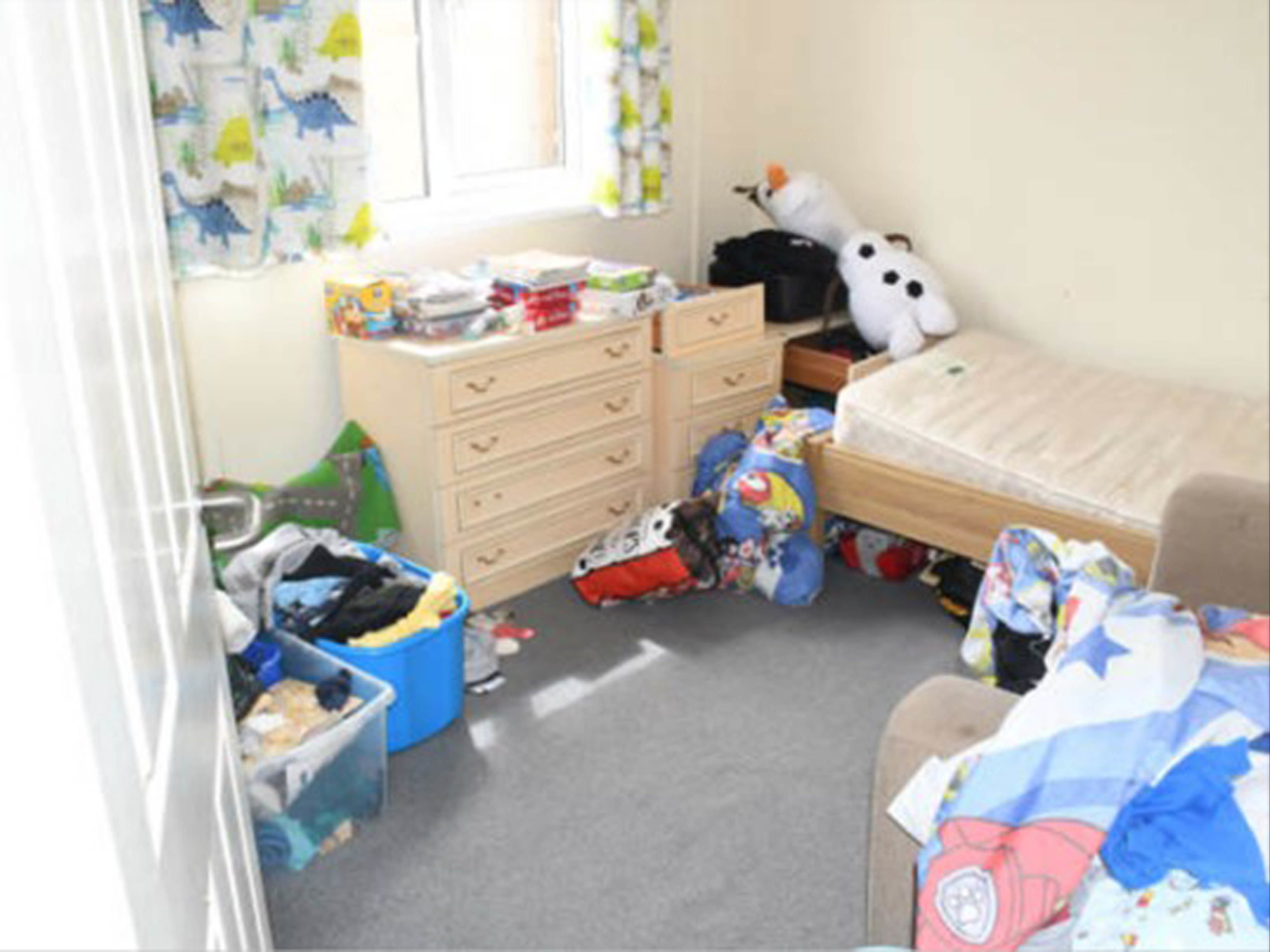 The bedroom where Logan was ‘kept like a prisoner’ in the days leading up to his murder