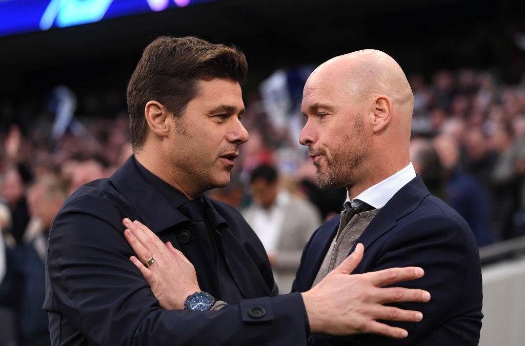 Erik ten Hag surpassed Mauricio Pochettino (left) to become United’s first choice