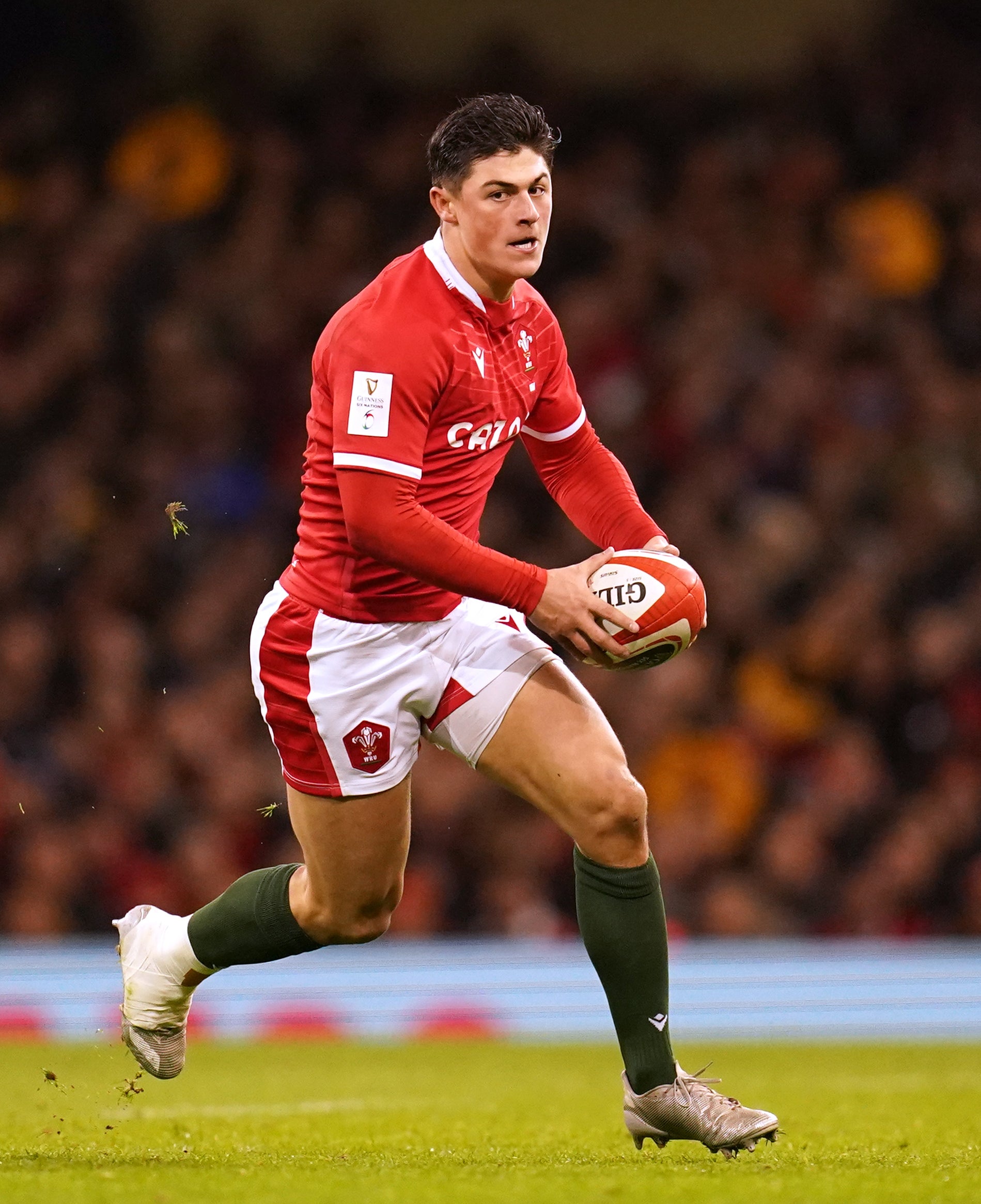 Wales and Gloucester wing Louis Rees-Zammit (PA)