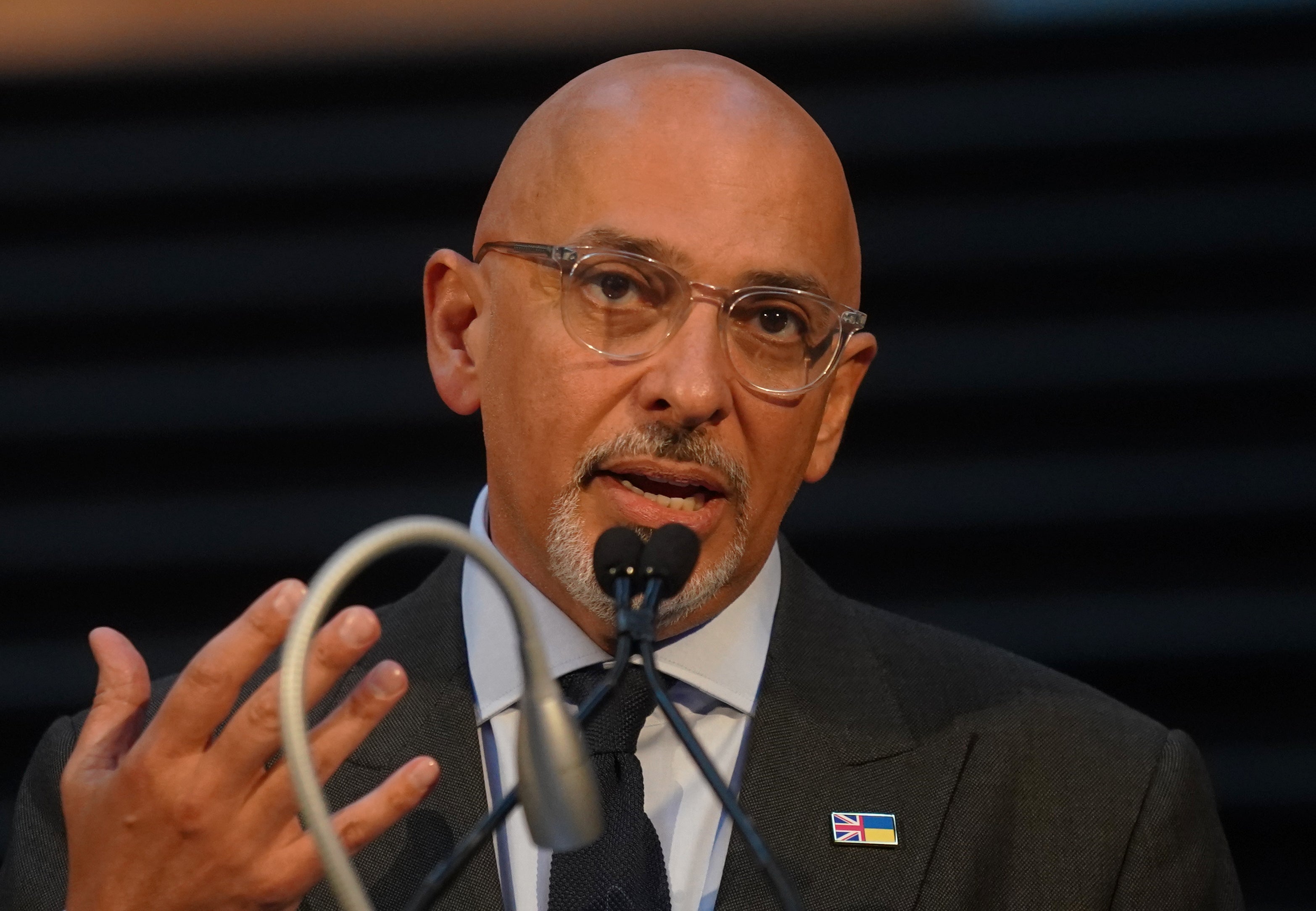 Education Secretary Nadhim Zahawi at an event at the Natural History Museum in London to launch the Government’s Sustainability and Climate Change Strategy (Victoria Jones/PA)