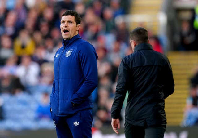 Caretaker manager Mike Jackson does not know if he will be in charge of Burnley’s next game (Martin Rickett/PA)