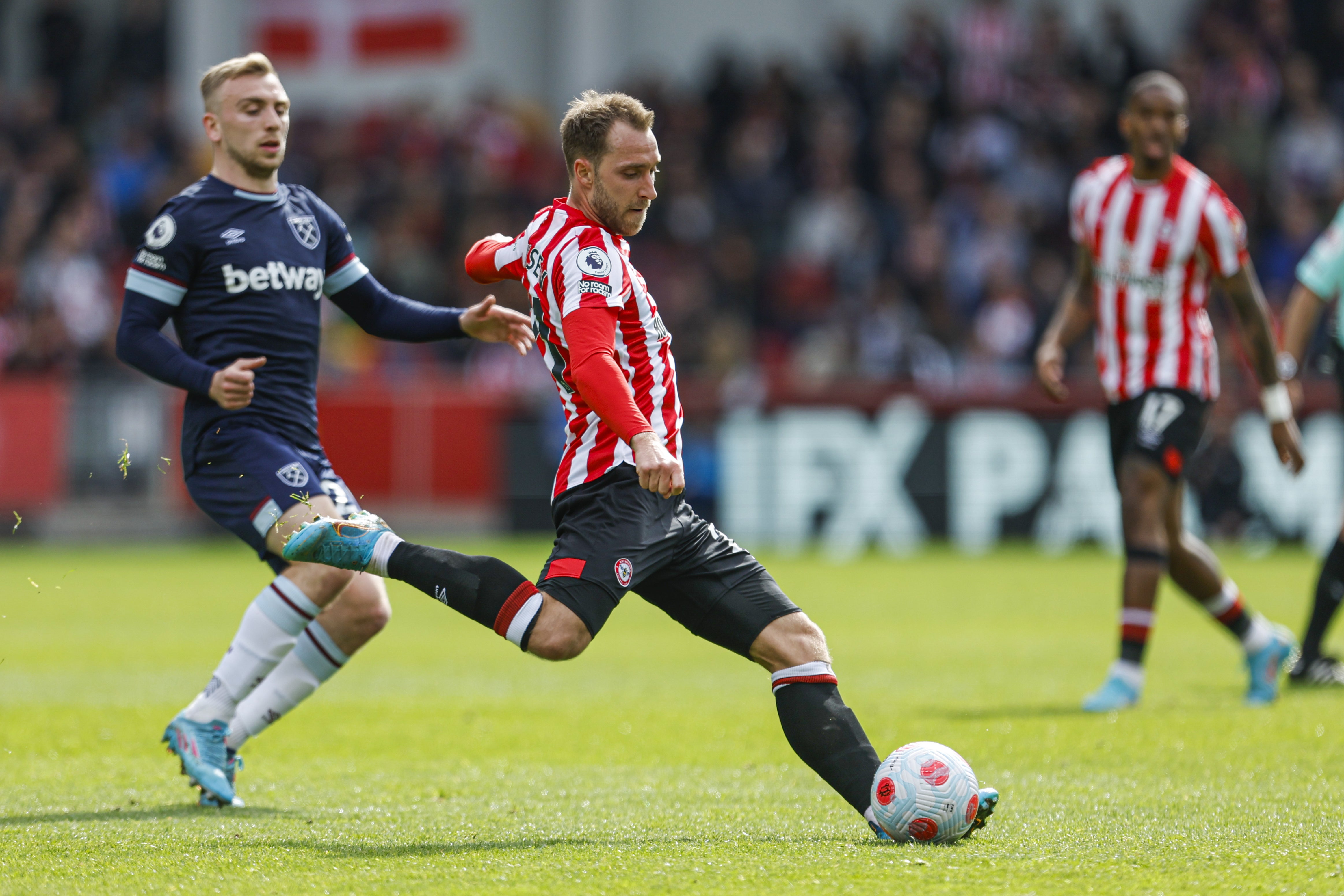 Christian Eriksen has impressed old boss Antonio Conte with how well he has done at Brentford (Steve Paston/PA)