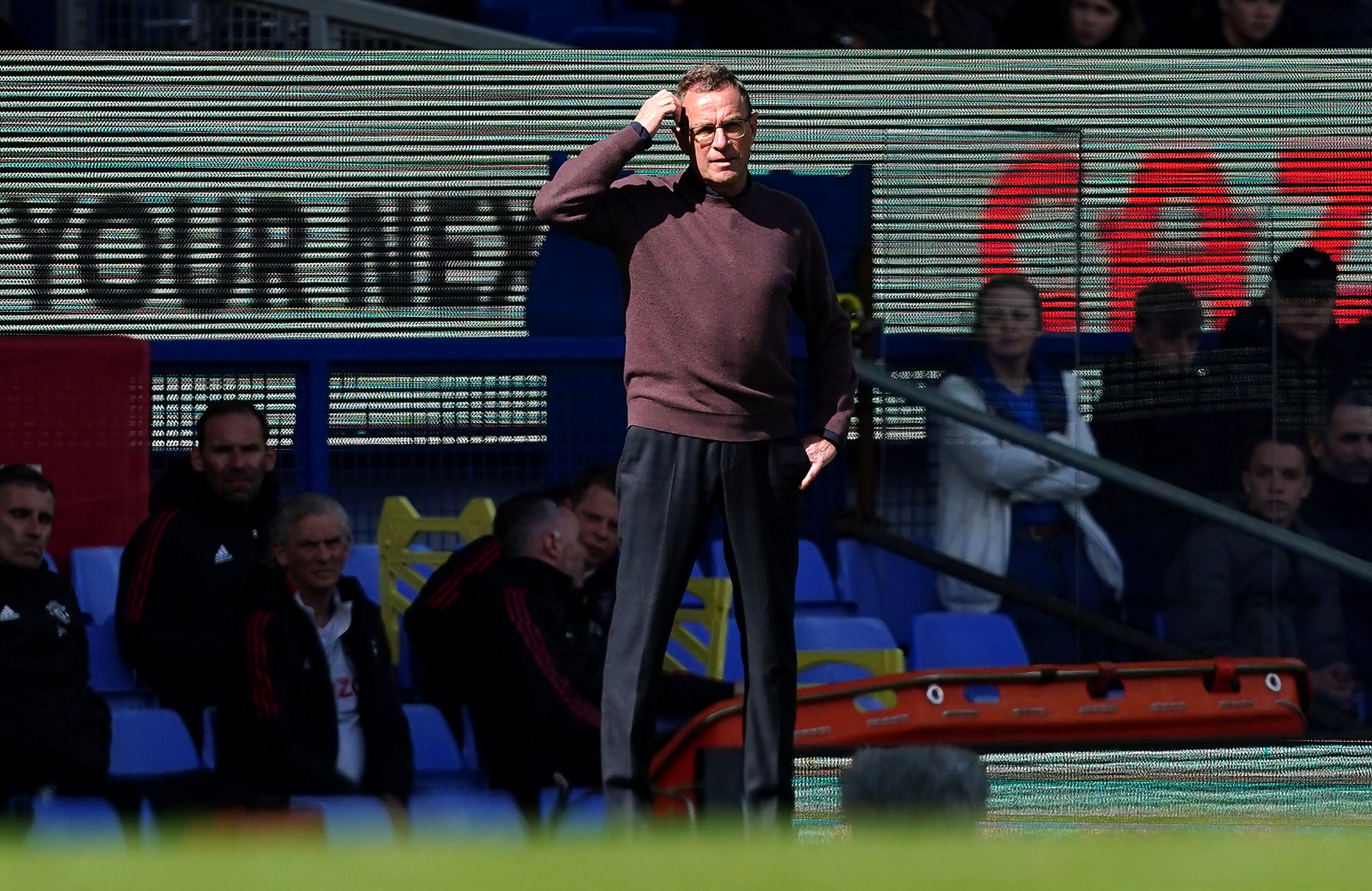 Ralf Rangnick expects Manchester United to improve next season (Martin Rickett/PA)