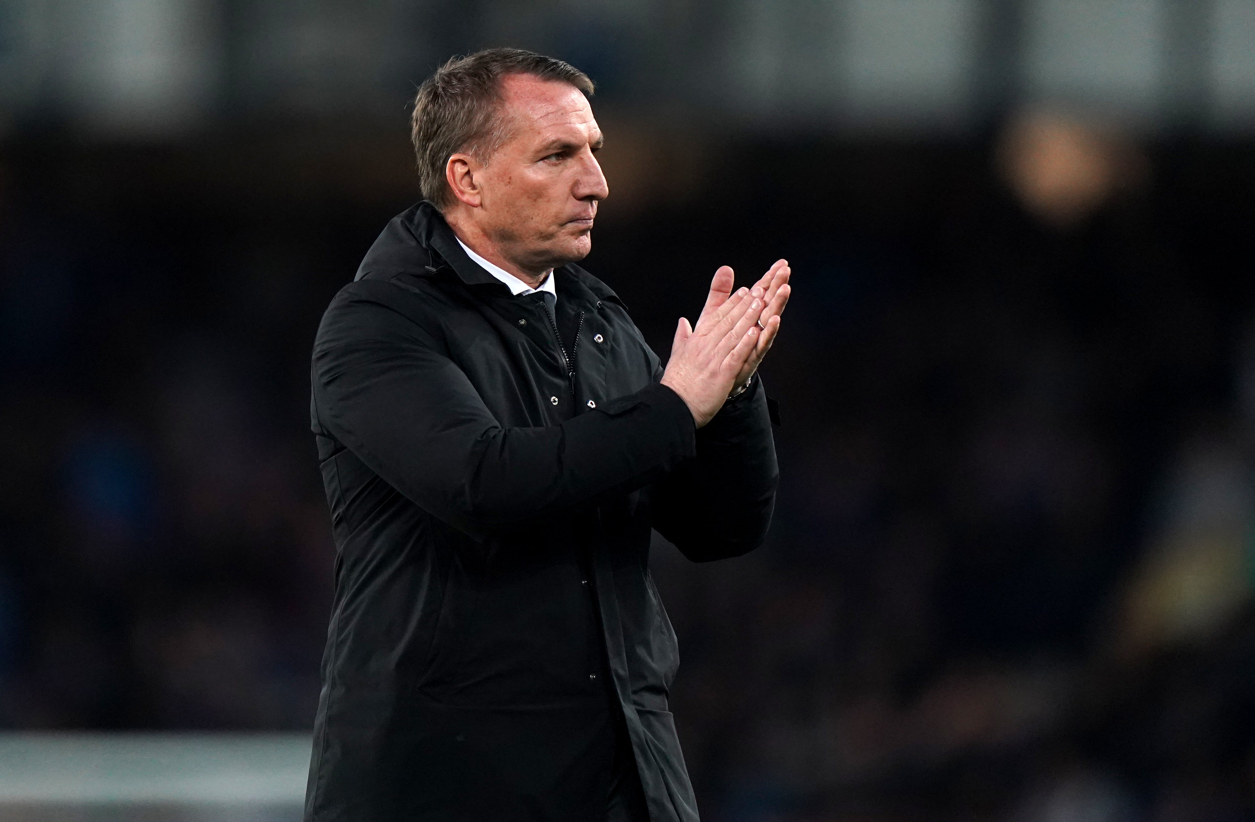 Leicester manager Brendan Rodgers, will look for a win(Tim Goode/PA)