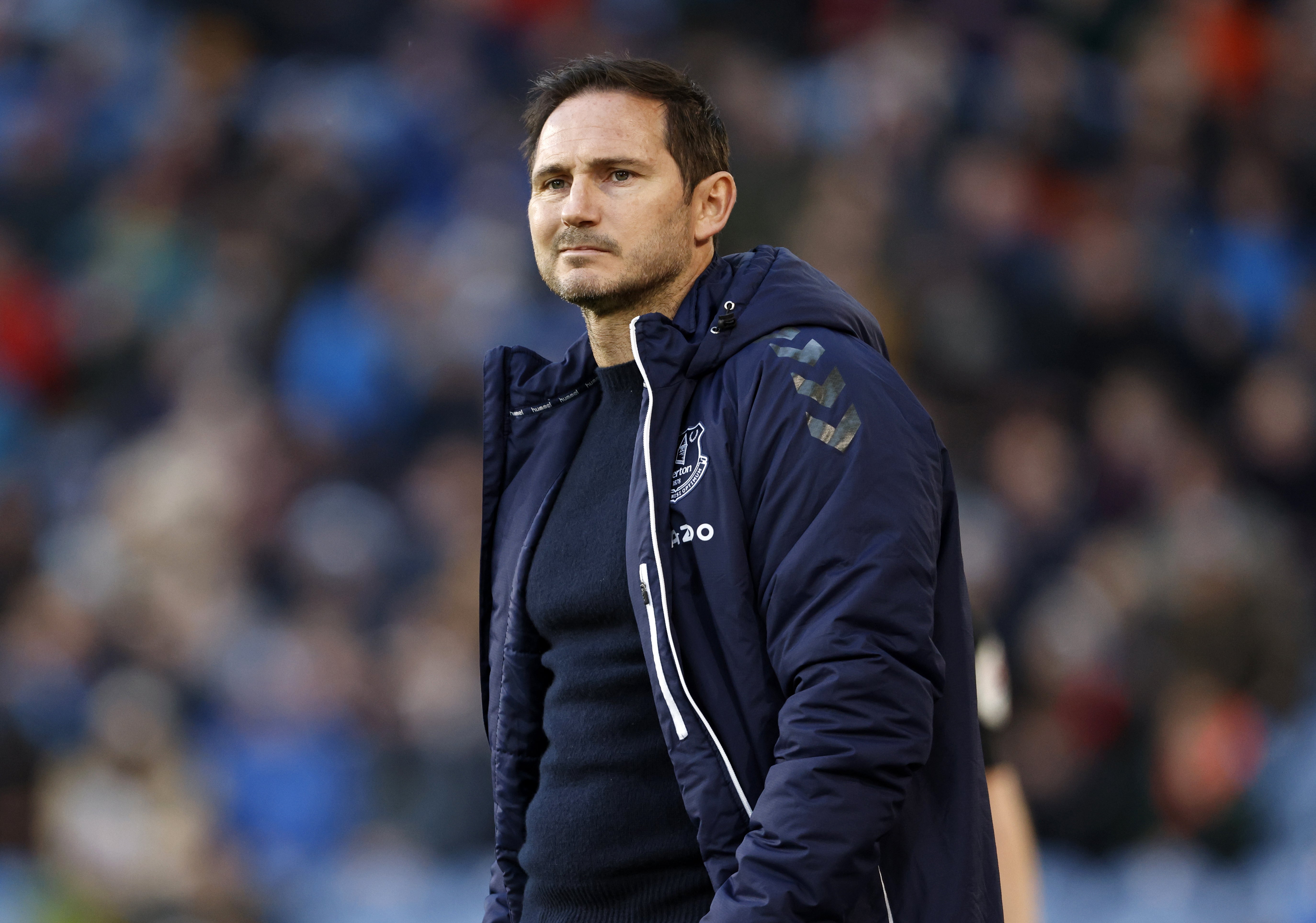 Everton manager Frank Lampard would take a draw against Liverpool at Anfield (Richard Sellers/PA)