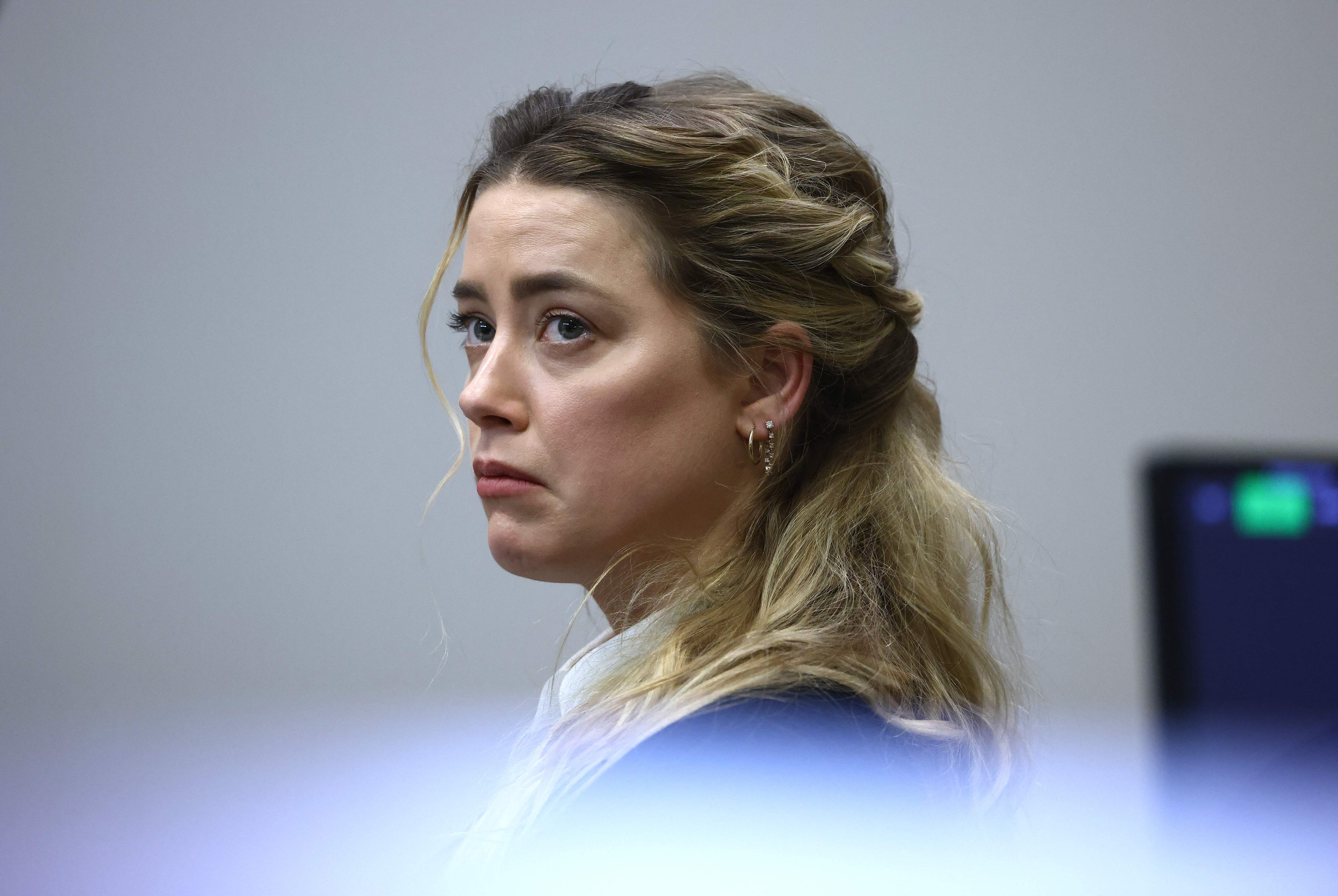 Amber Heard during the Depp vs Heard defamation trial