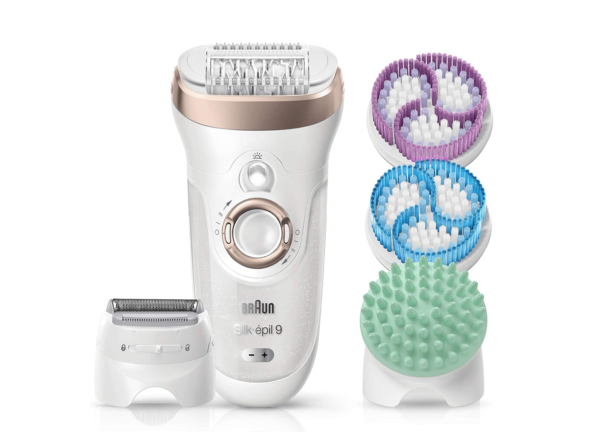 silk-épil 9 skinspa 9961 wet and dry epilator and exfoliator