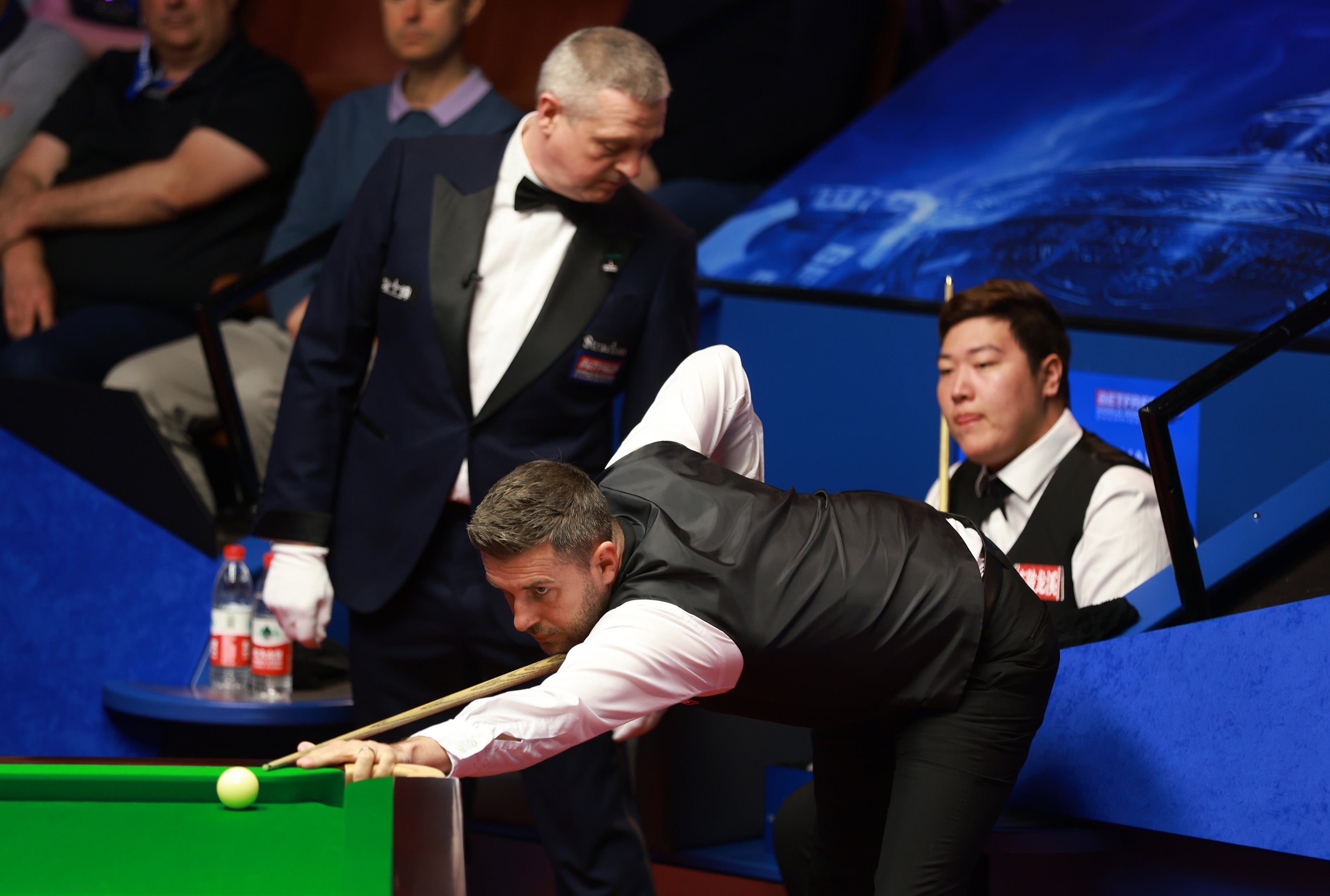 Mark Selby is locked in a gruelling encounter with Yan Bingtao (Ian Hodgson/PA)