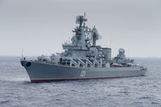 Ukraine news - live: US ‘helped Ukraine locate and sink’ Russia’s Moskva in Black Sea