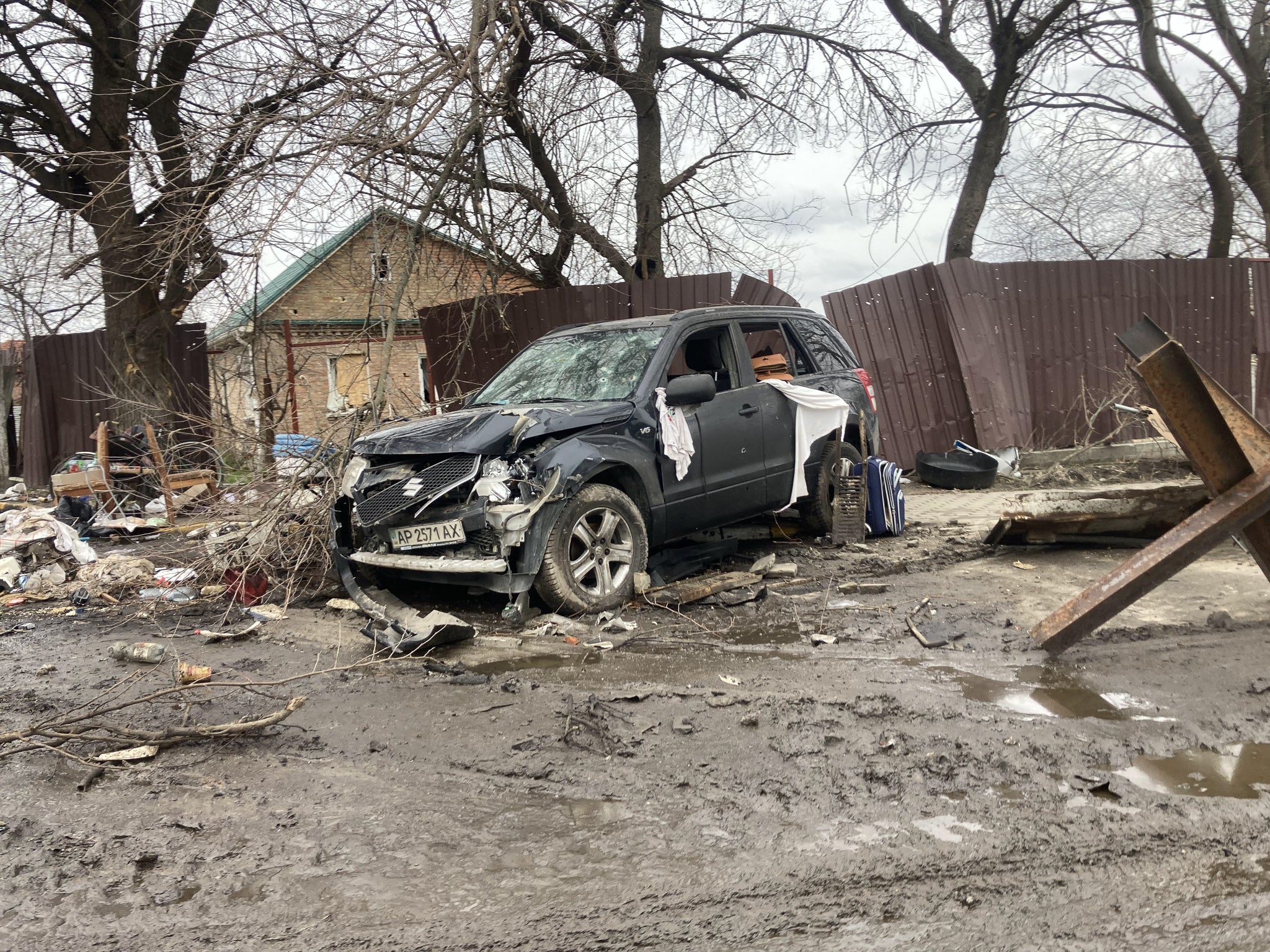 ShelterBox is helping Ukrainians to survive in homes that have been badly damaged during Russia’s invasion (ShelterBox, Relief Aid handout/PA)