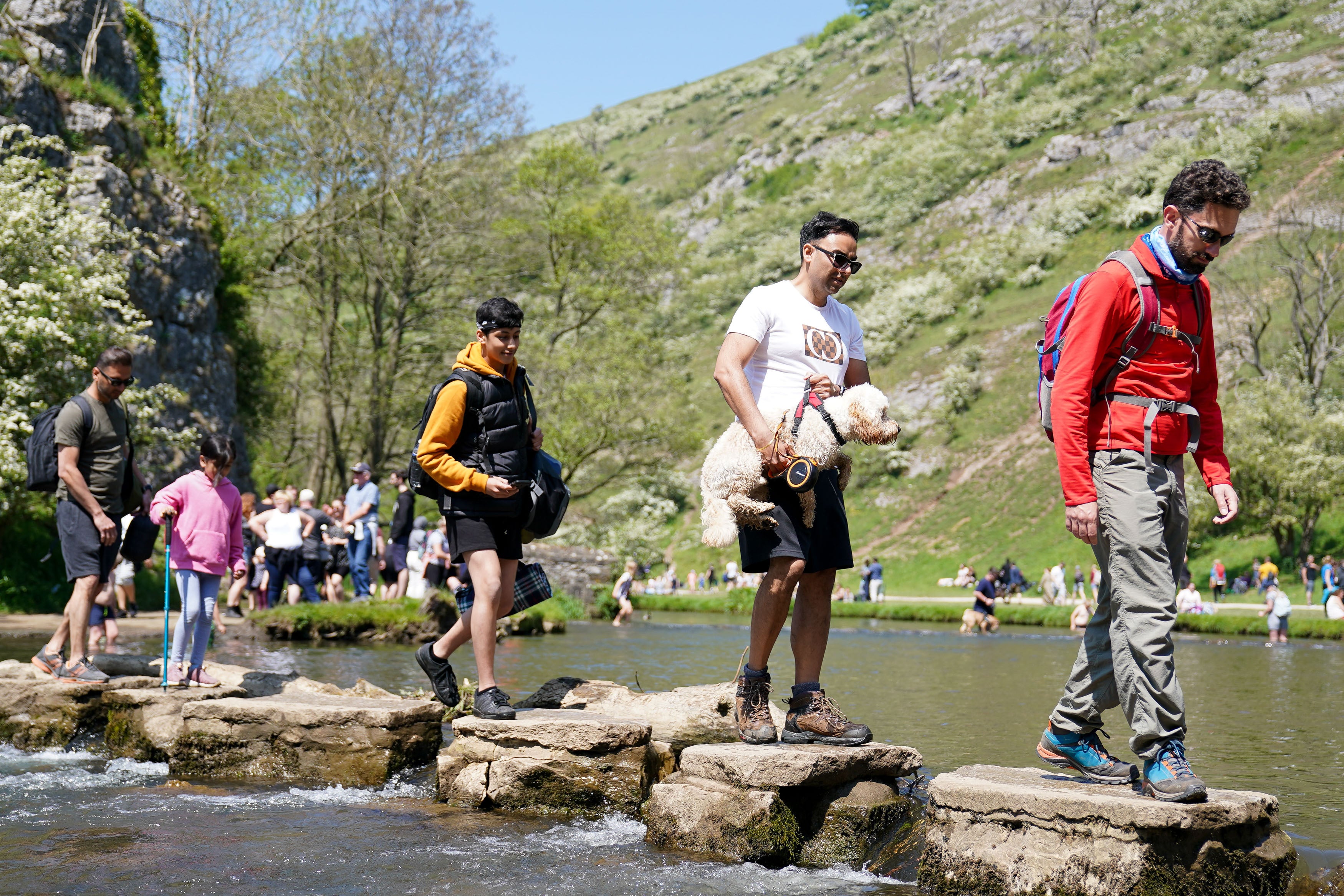 The Right to Roam campaign is celebrating the 90th anniversary of when hundreds of activists trespassed on Kinder Scout in the Peak District (Jacob King/PA)