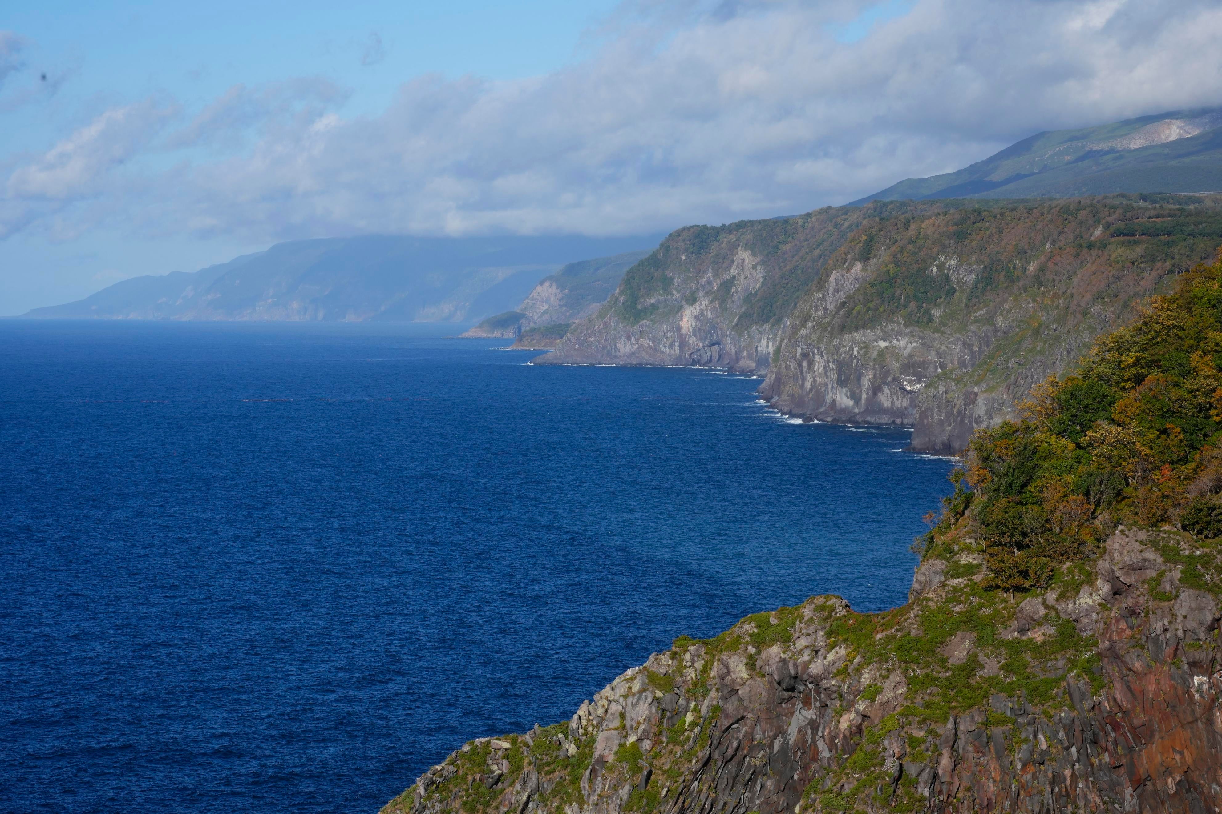 A view of the Shiretoko peninsula on the northern island of Hokkaido