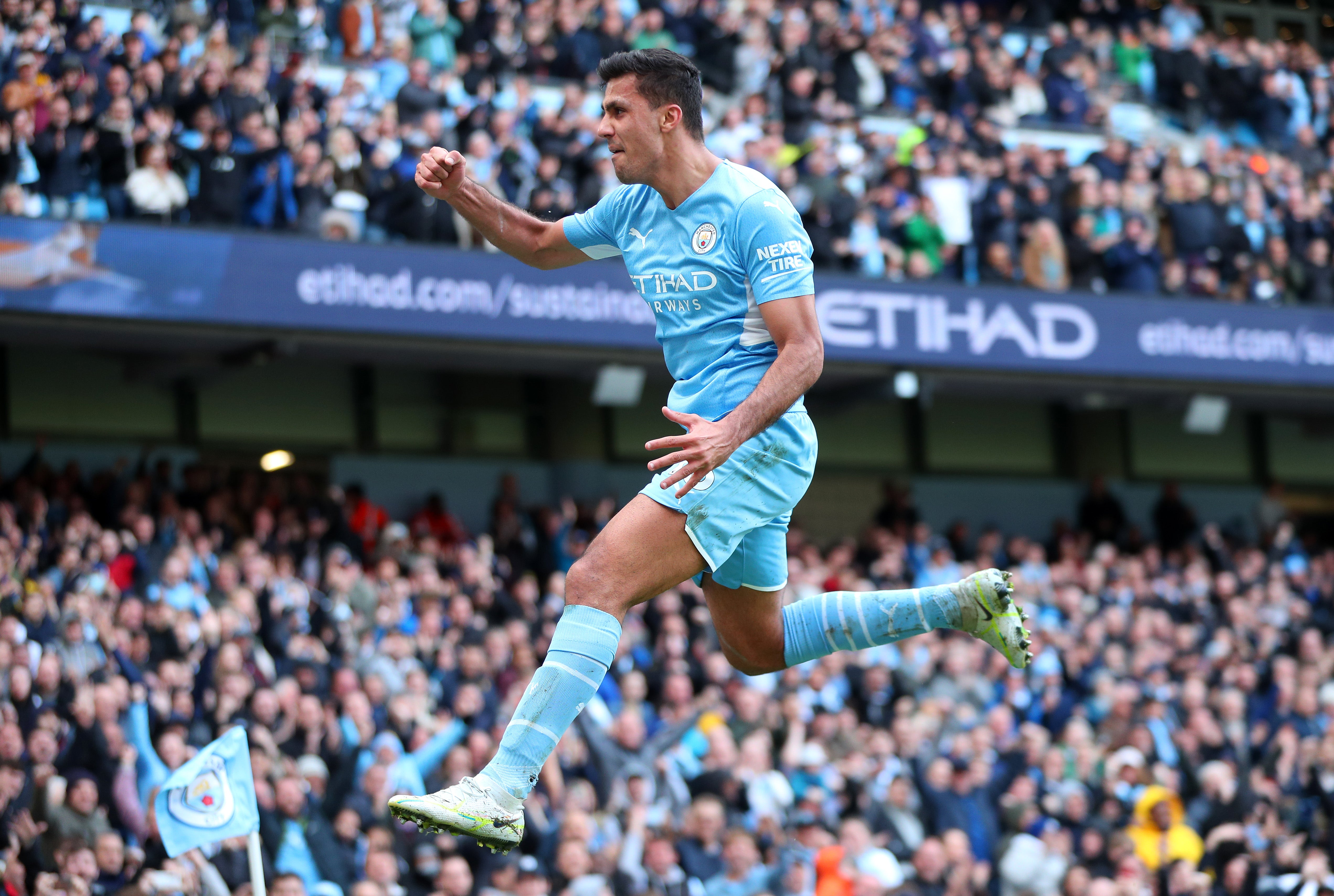 Rodri scored one of the five goals against Watford