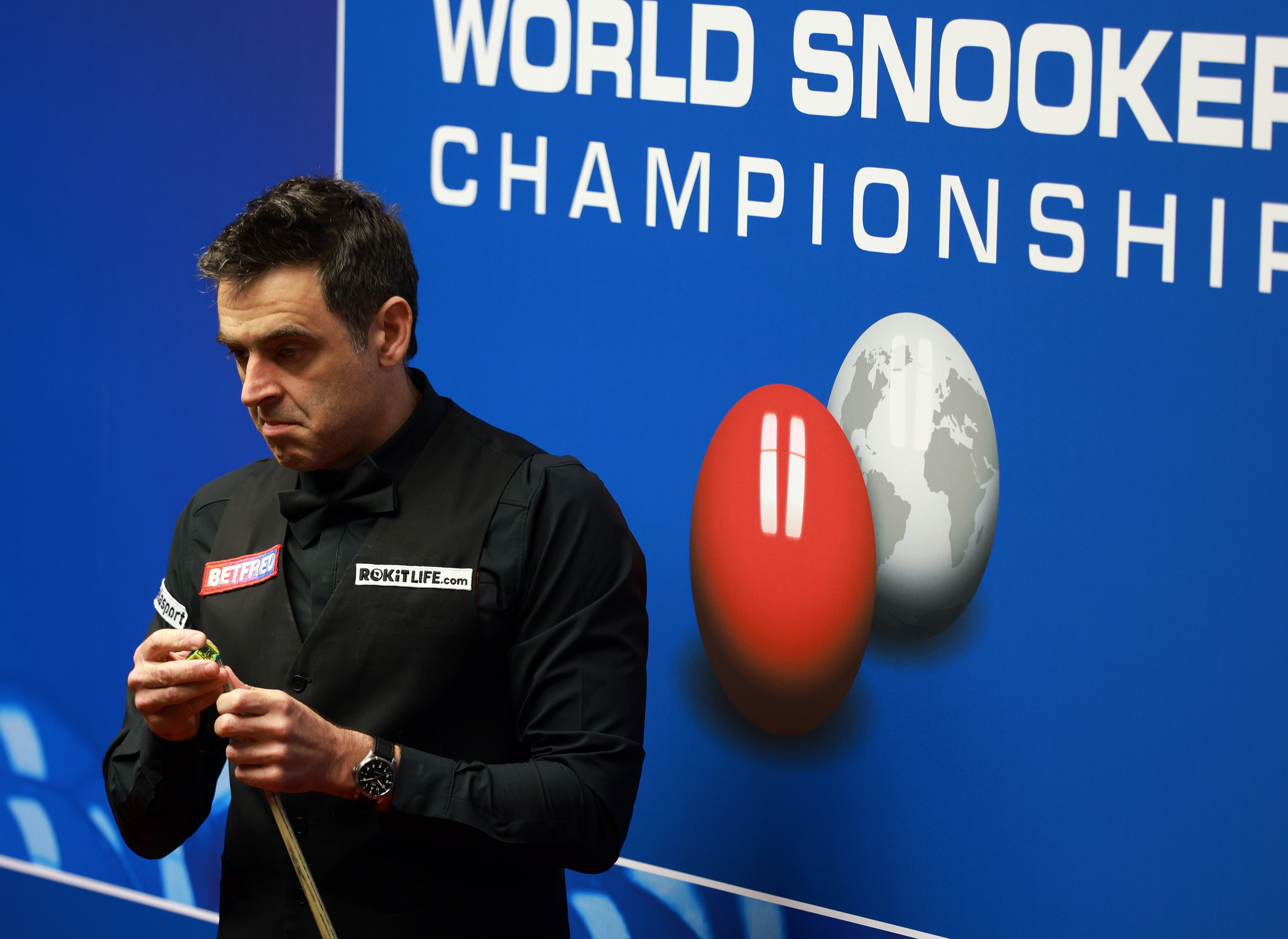 Ronnie O’Sullivan eased into the Crucible quarter-finals (Ian Hodgson/PA)