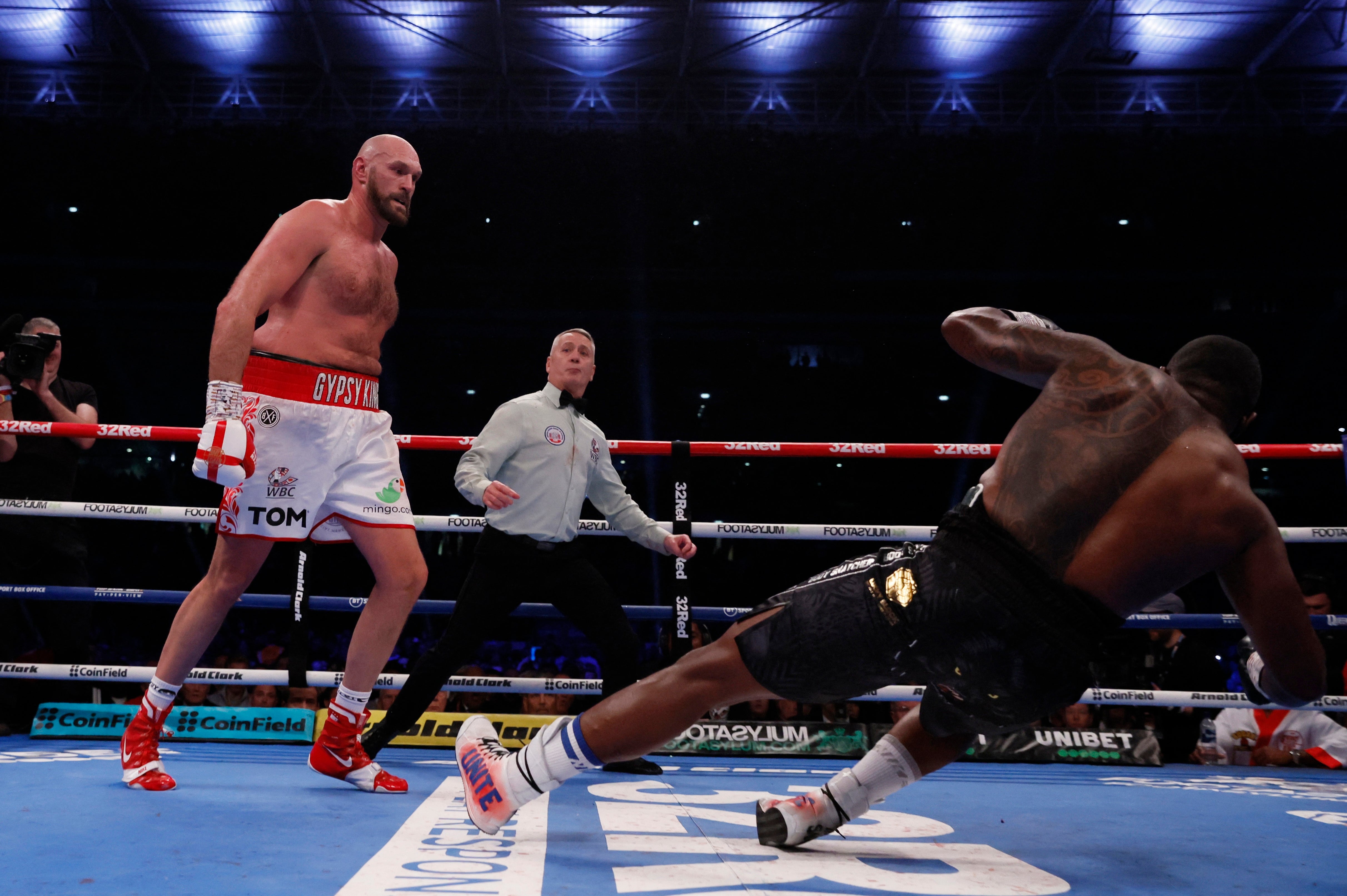 Tyson Fury left Dillian Whyte on the canvas with a monumental uppercut