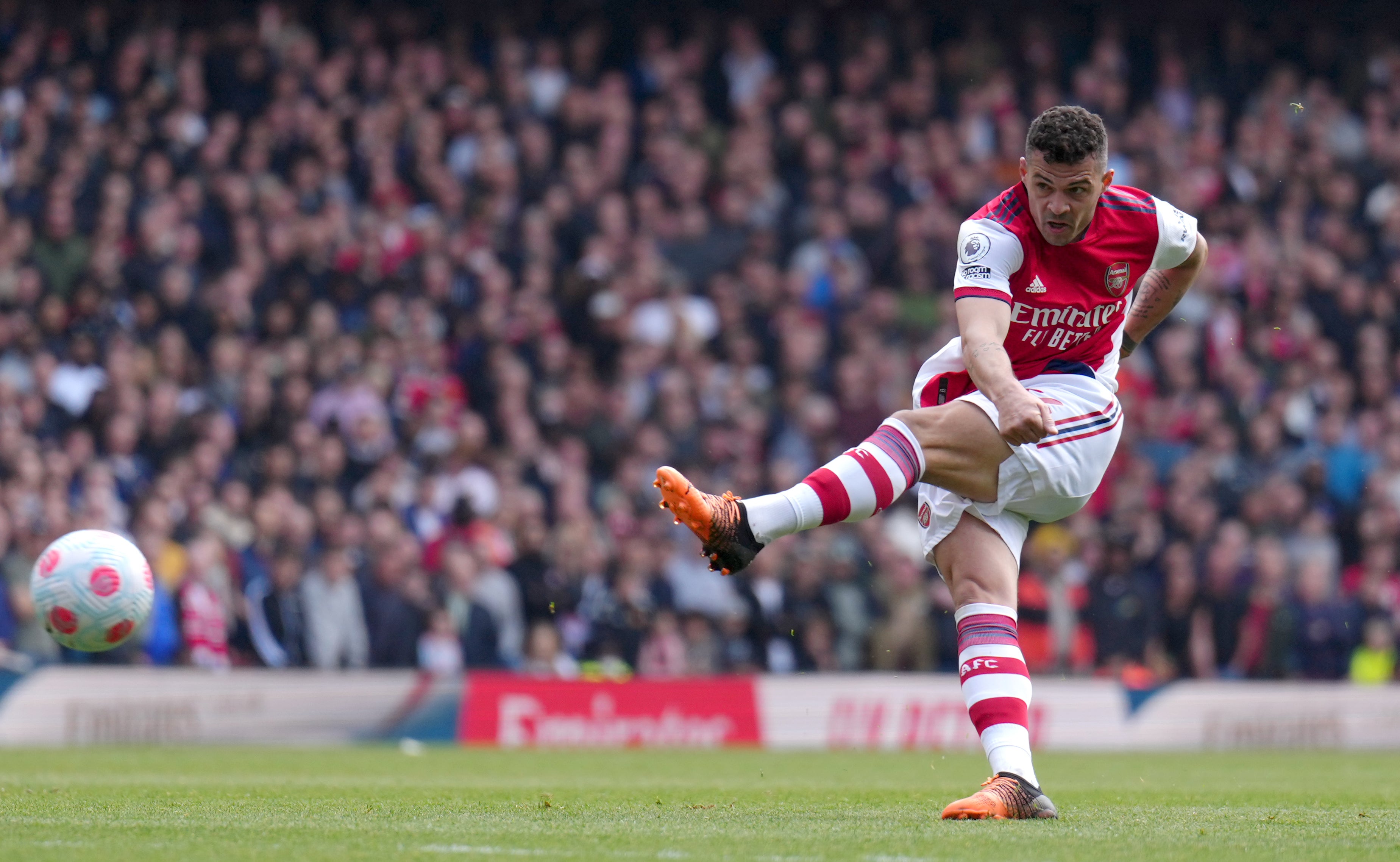 Granit Xhaka scored a screamer (John Walton/PA)