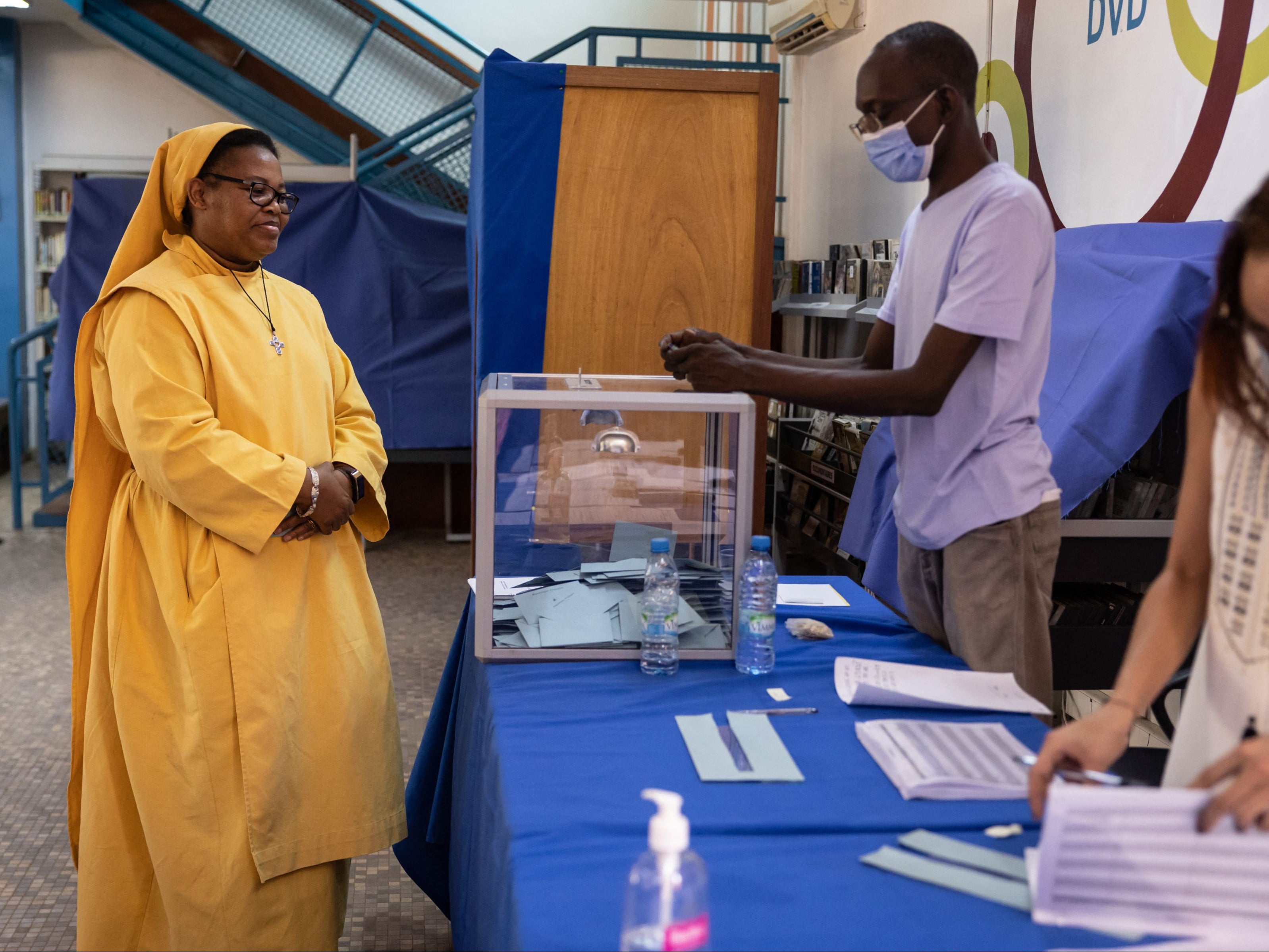 Voters cast ballots in Burkina Faso