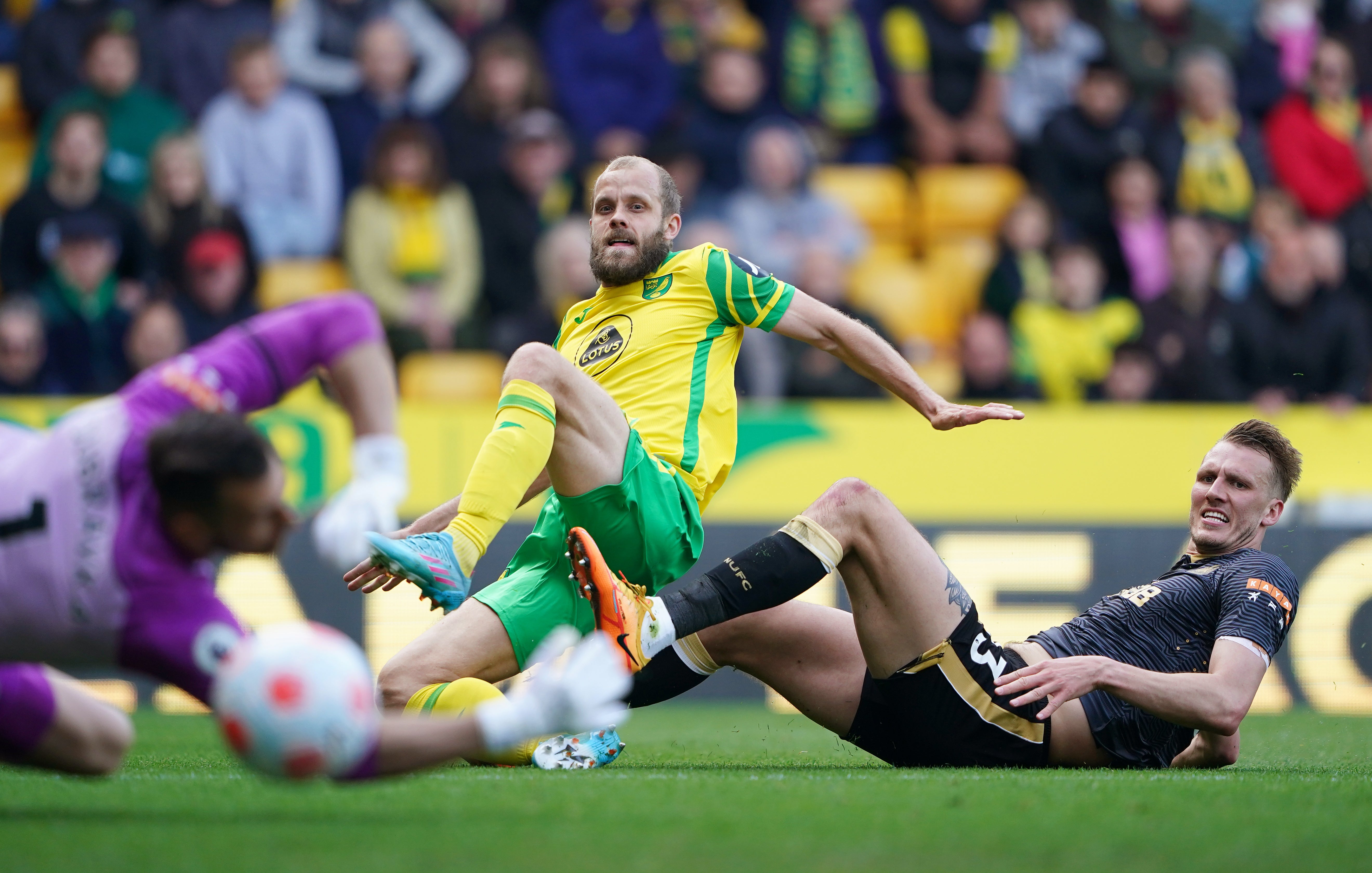 Norwich, last season’s Championship winners, again came up short against Newcastle (Zac Goodwin/PA)