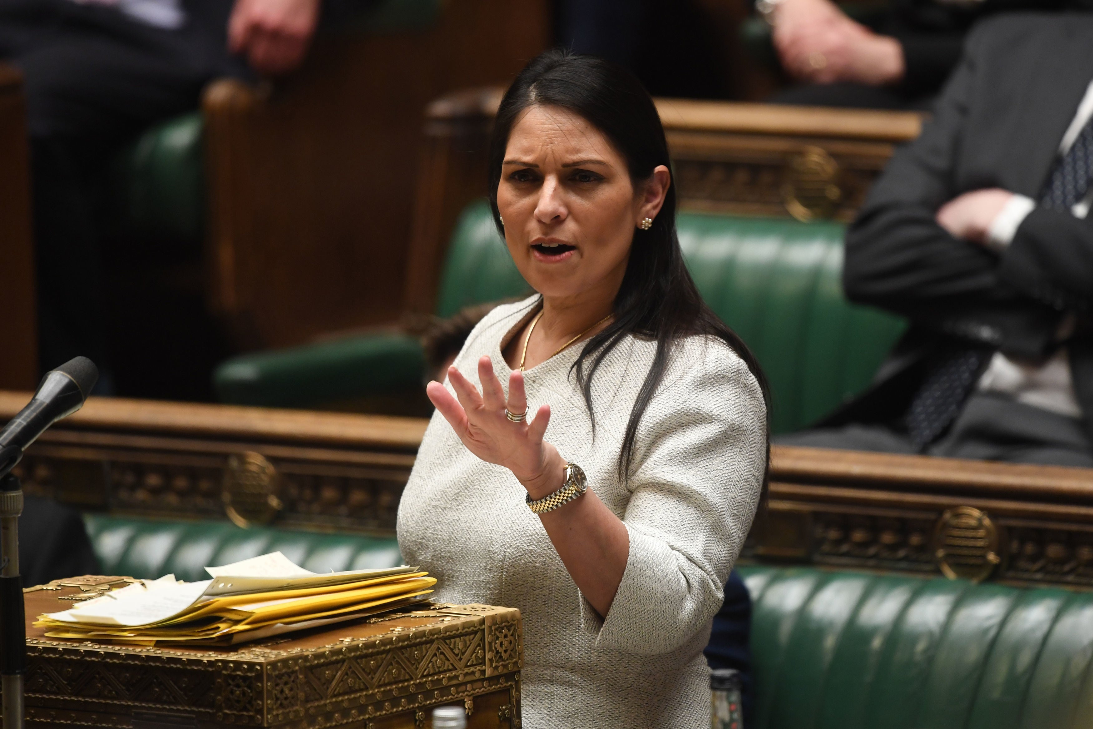 Priti Patel has been defending the plan after widespread criticism