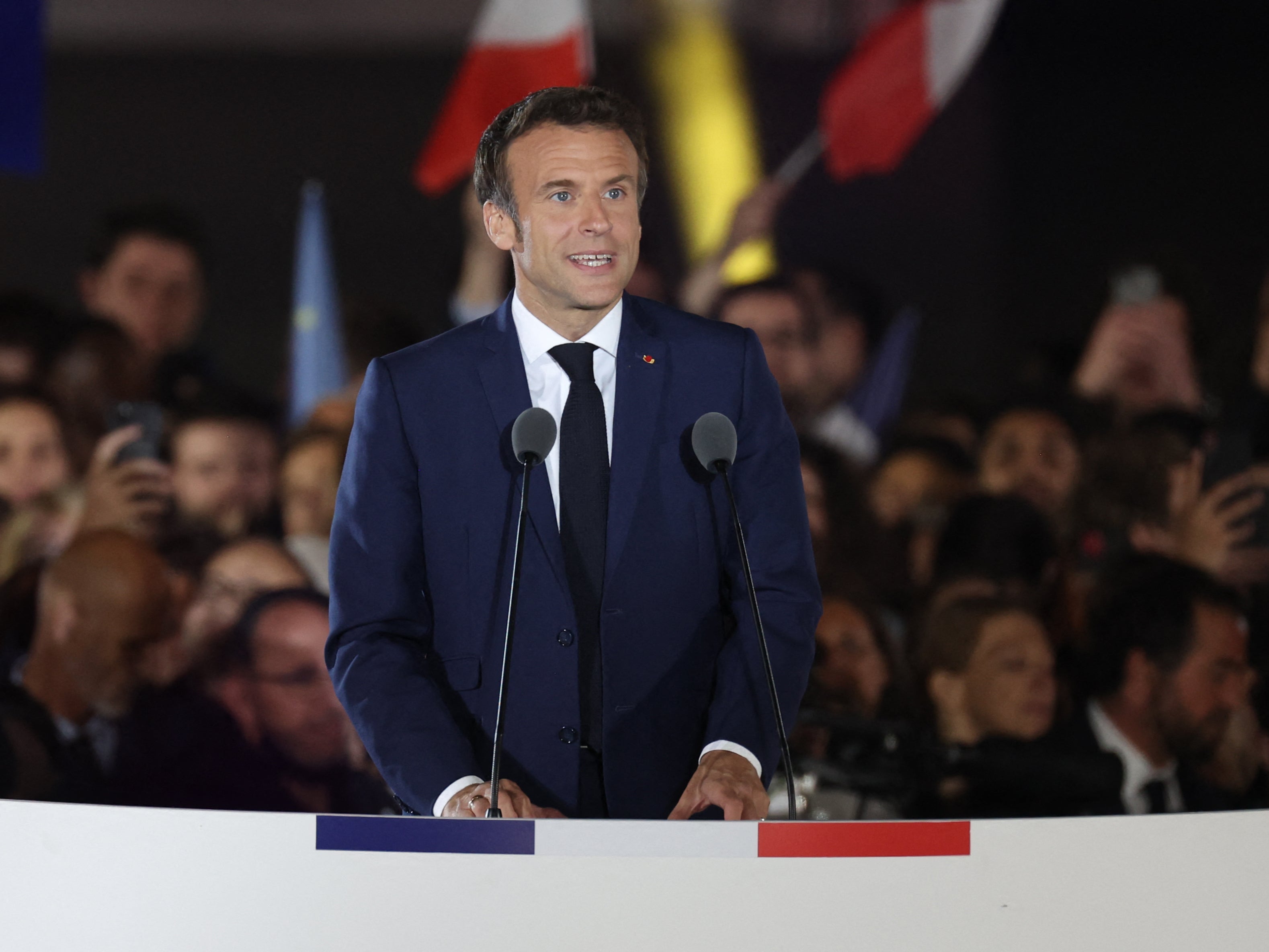 Emmanuel Macron has vowed to address the ‘anger and disagreement’ that led voters to support far-right