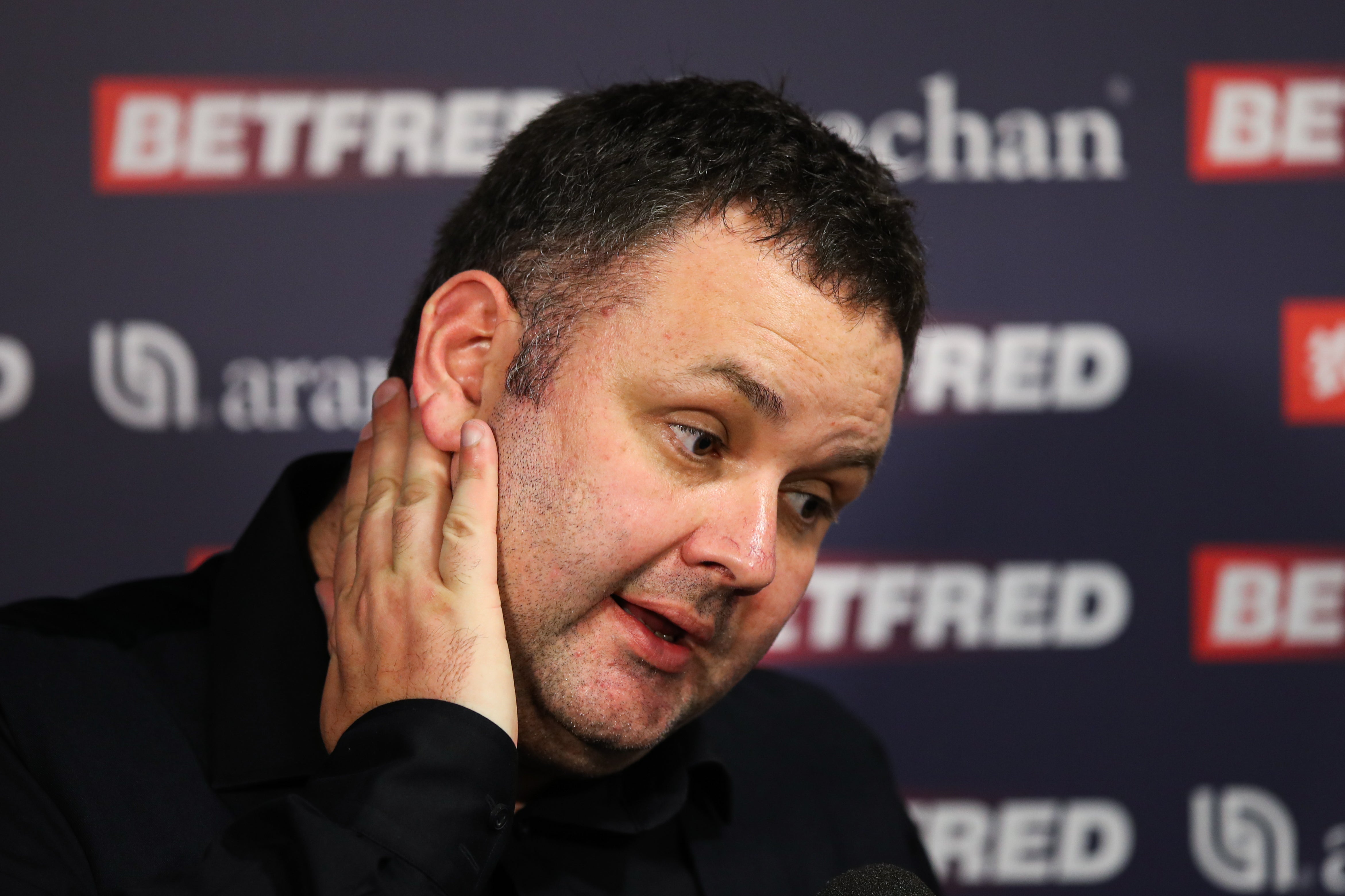 Stephen Maguire is eyeing a place in the world snooker semi-finals (Isaac Parkin/PA)