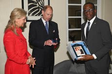 Prince Edward and Sophie mocked for ‘tone-deaf’ gift of a signed photo to St Lucia leader