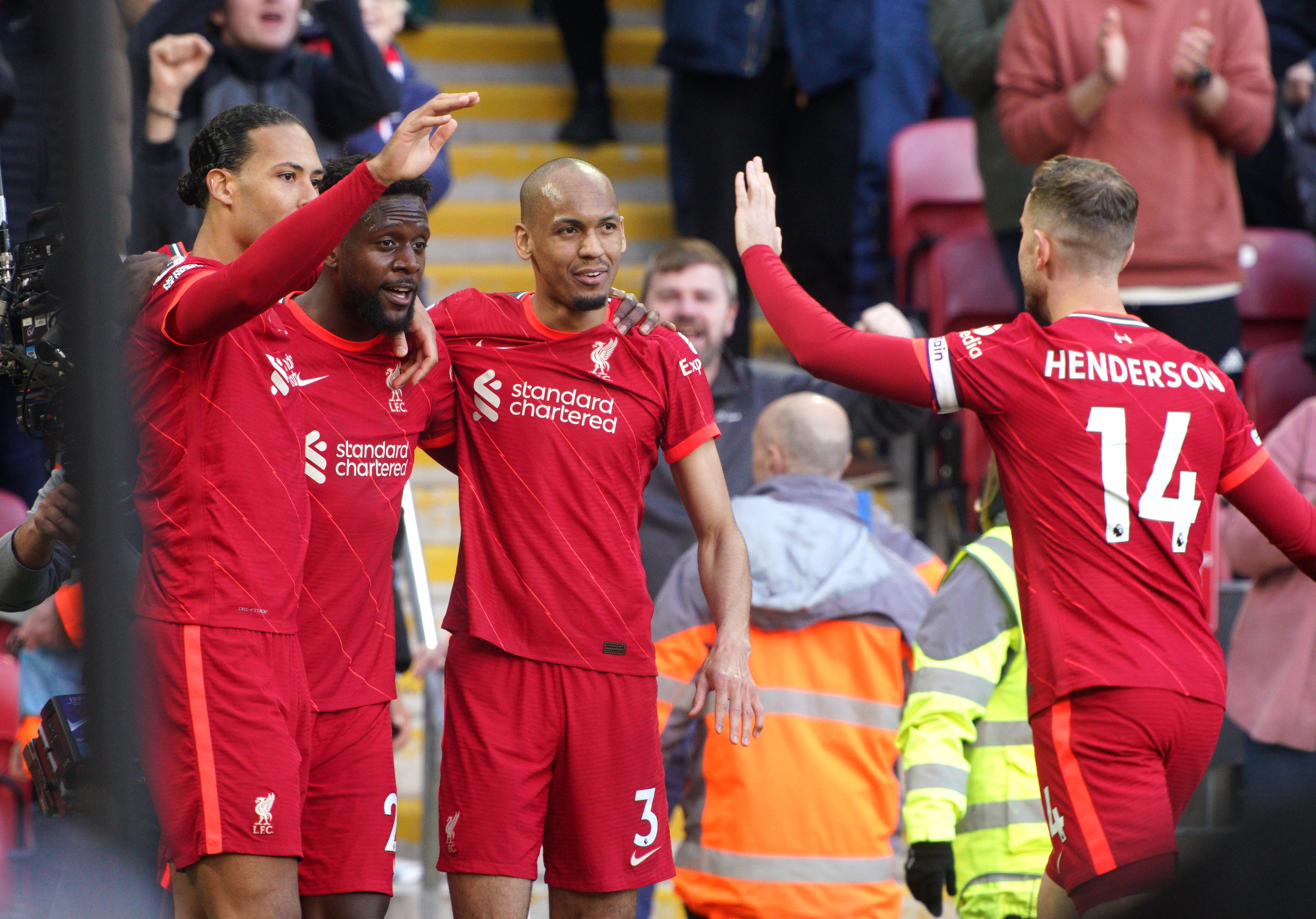 Origi was on target against Everton (Peter Byrne/PA)