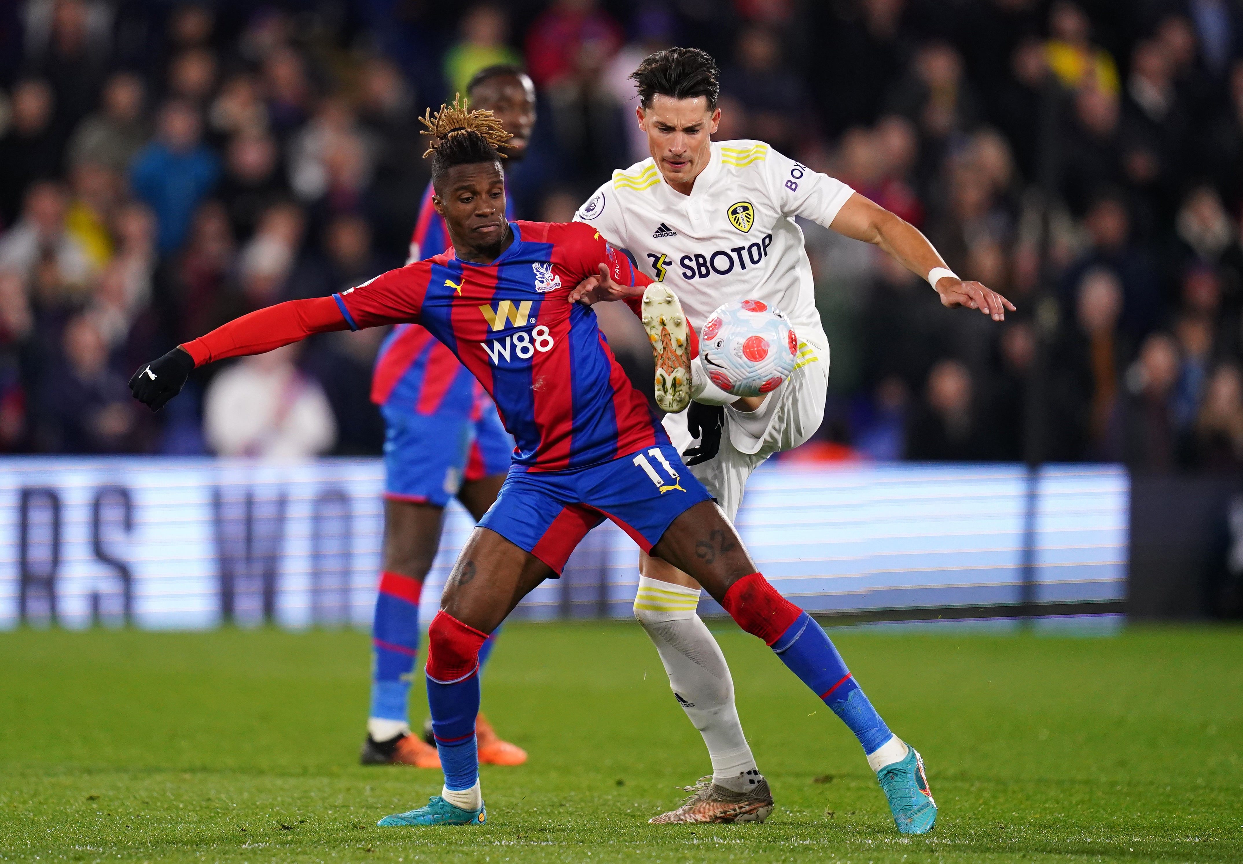 Leeds were only able to claim one point at Crystal Palace (John Walton/PA)