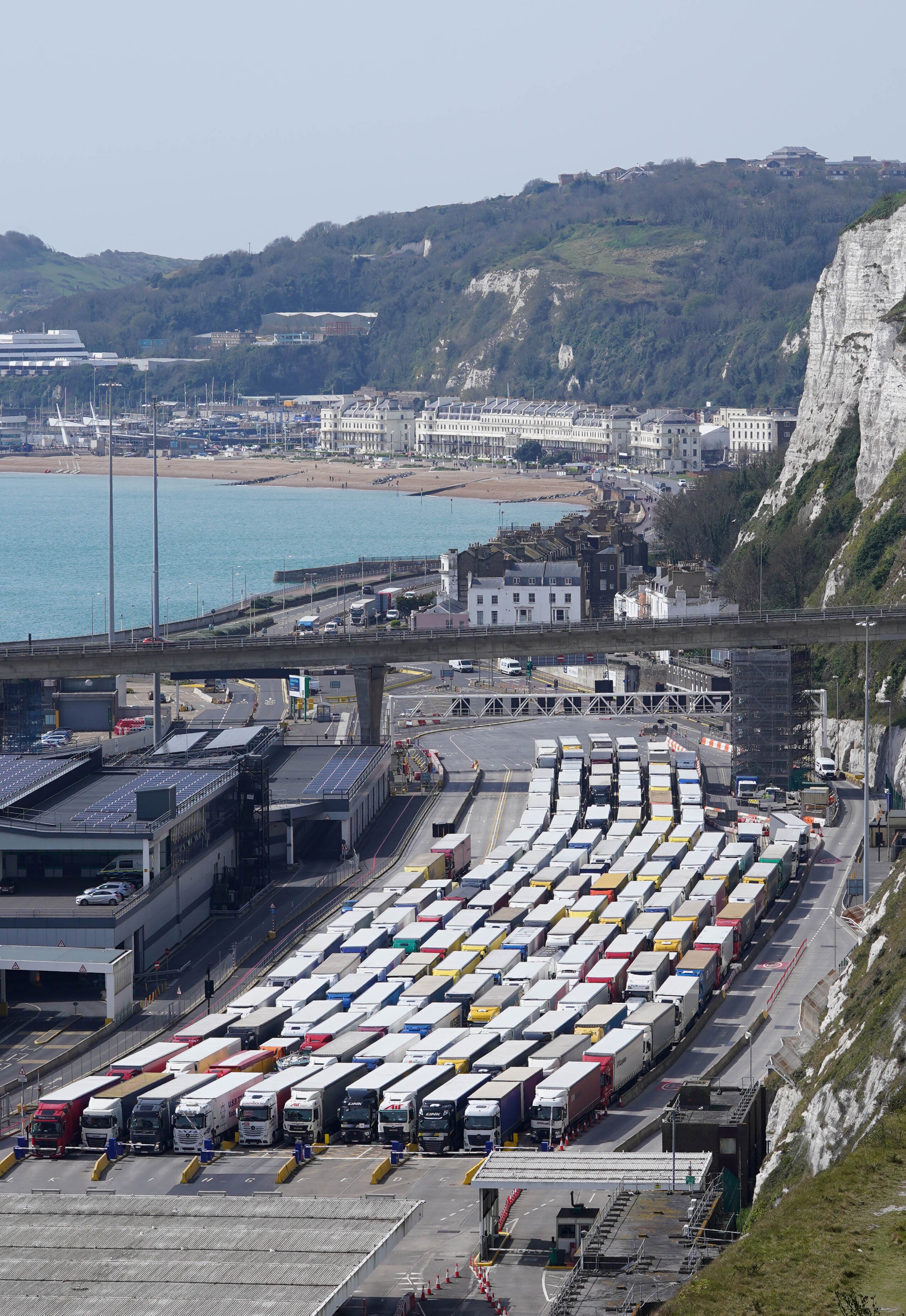 The first year of the UK’s post-Brexit trade agreement with the European Union saw a “major shock” with imports falling by 25% relative to those from elsewhere, research by academics has found (Gareth Fuller/PA)