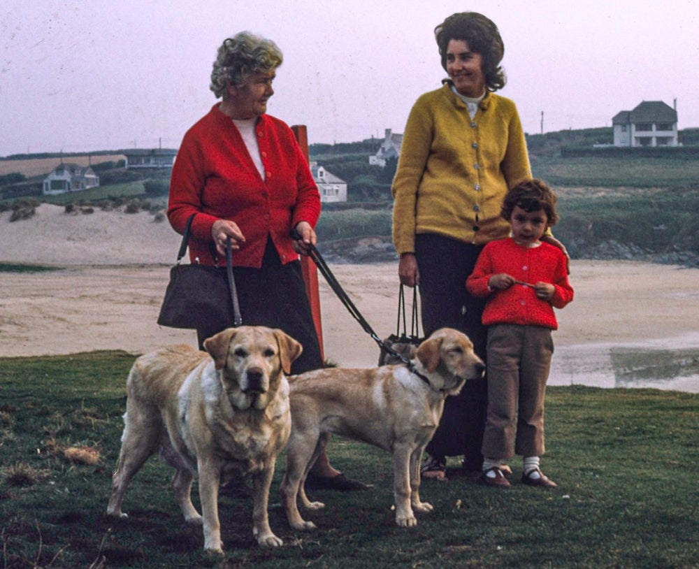 Liz aged four with her mother, Jan, and grandmother, Hilda, in 1972 (Collect/PA Real Life)