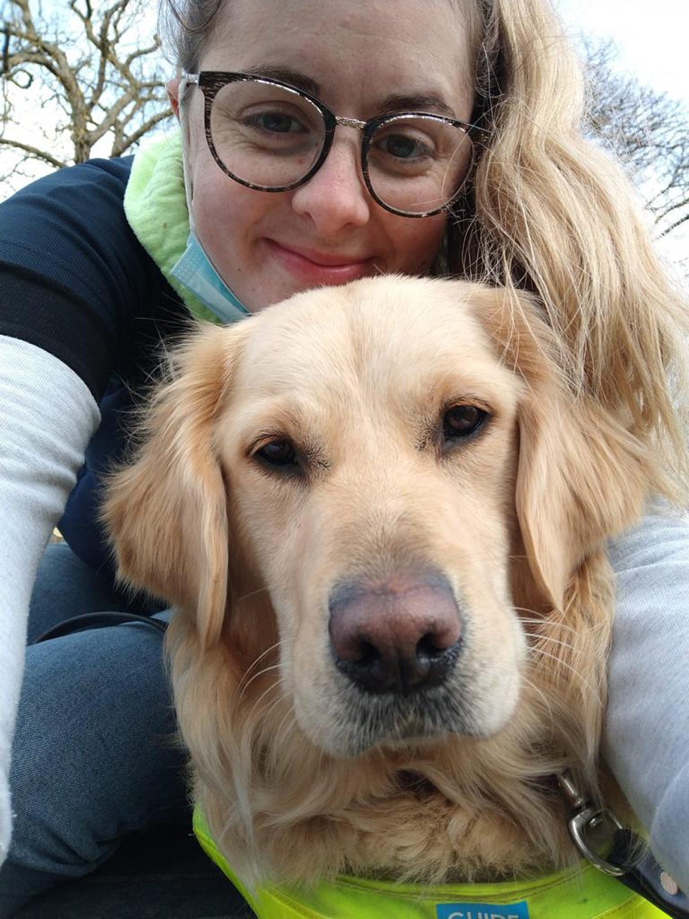 Gemma Eley, 26, with a training guide dog, Molly (Collect/PA Real Life)