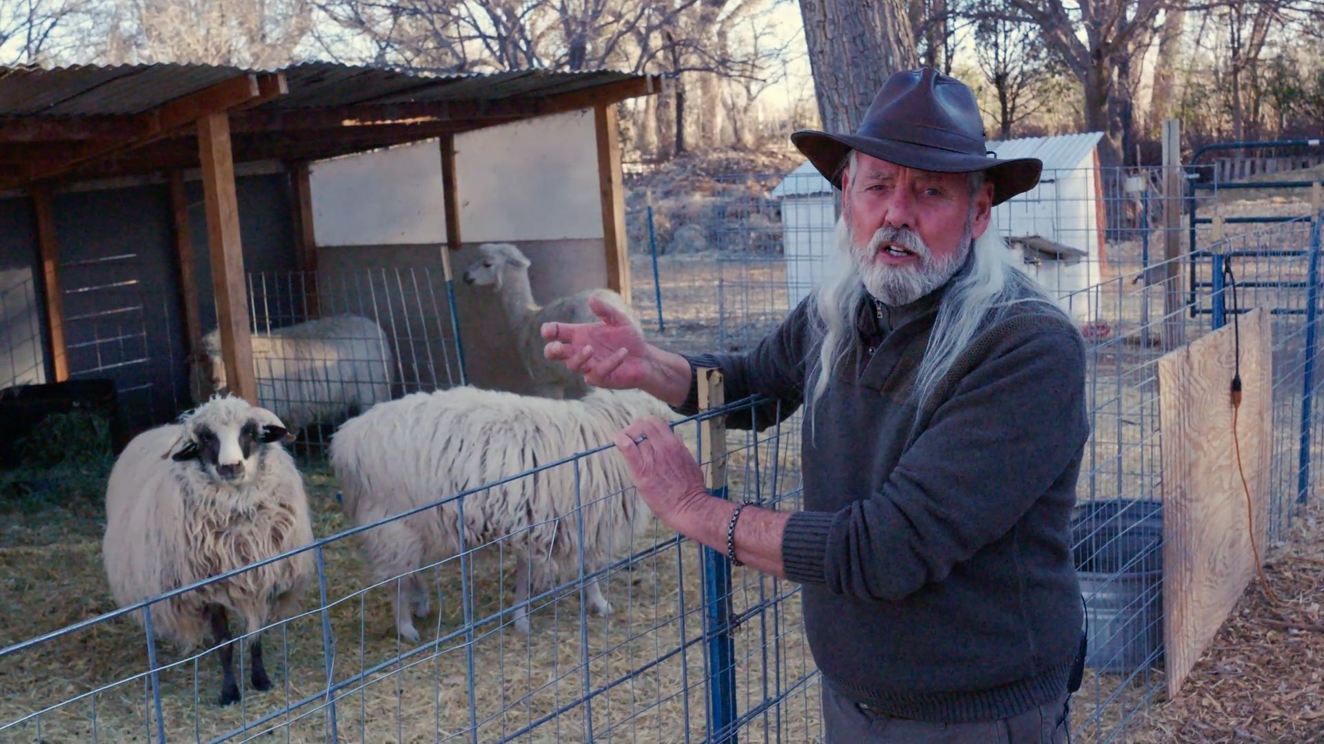 <p>Wes Britenham talks to The Independent at the Los Poblanos Historic Inn</p>
