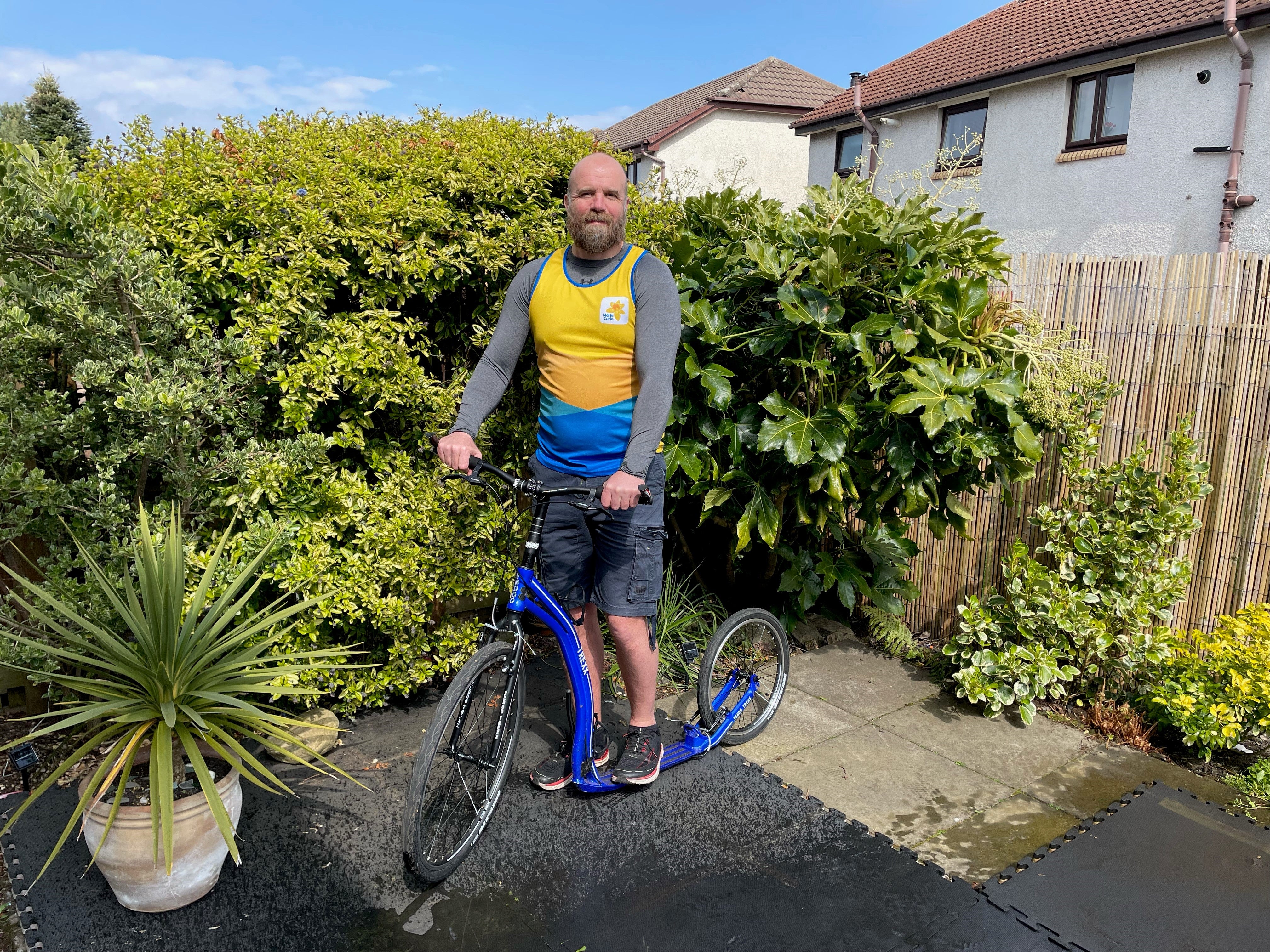 Stuart Jamieson will be raising money for Marie Curie (Stuart Jamieson/Marie Curie/PA)