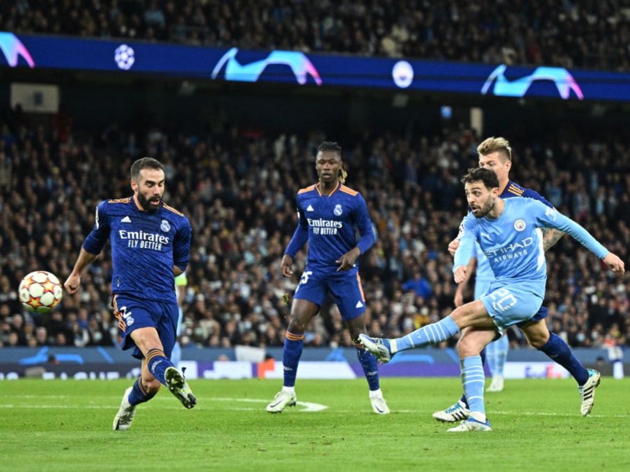 Bernardo Silva scores Manchester City’s fourth goal