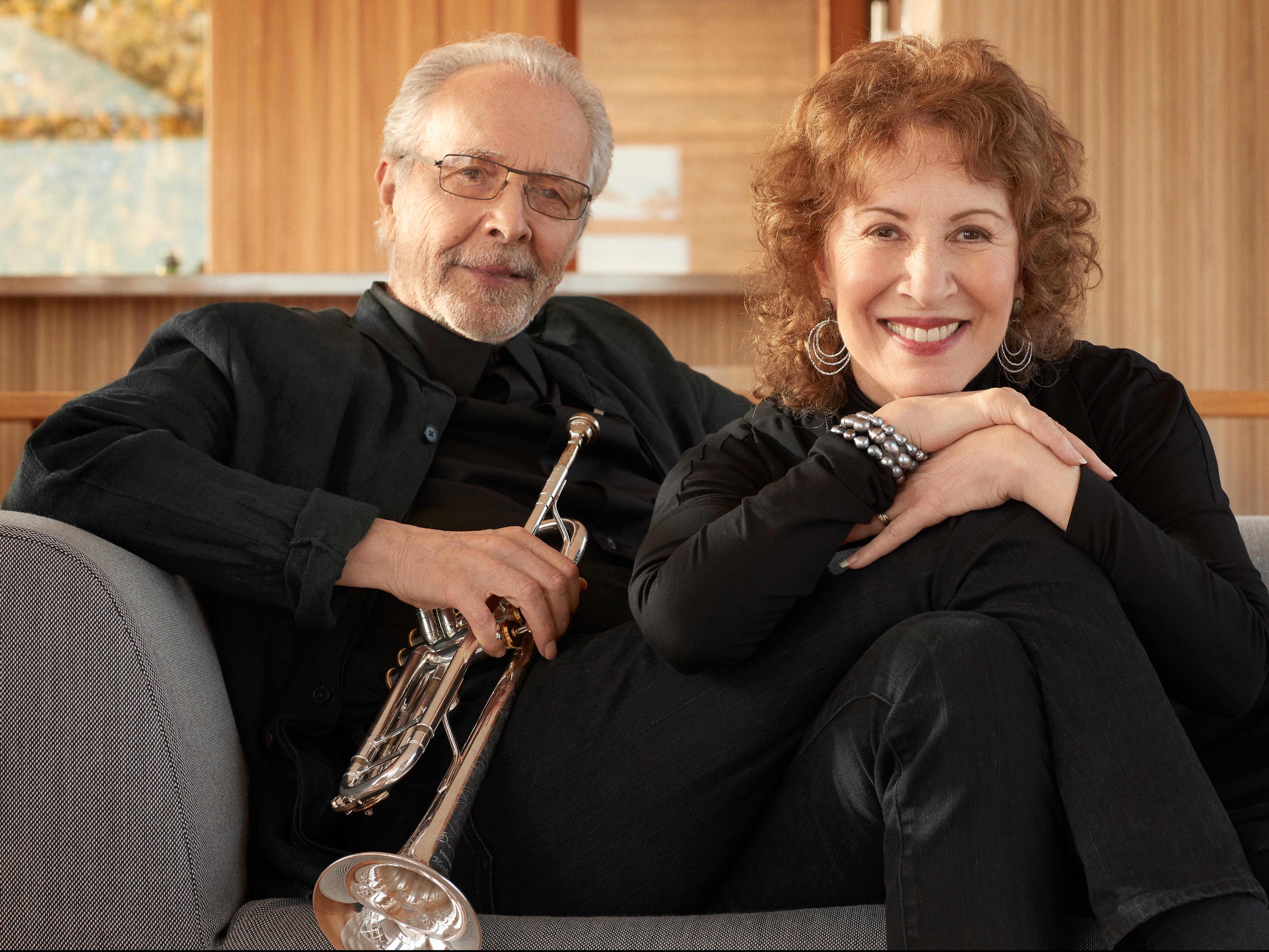 Herb Alpert and Lani Hall at home in Malibu