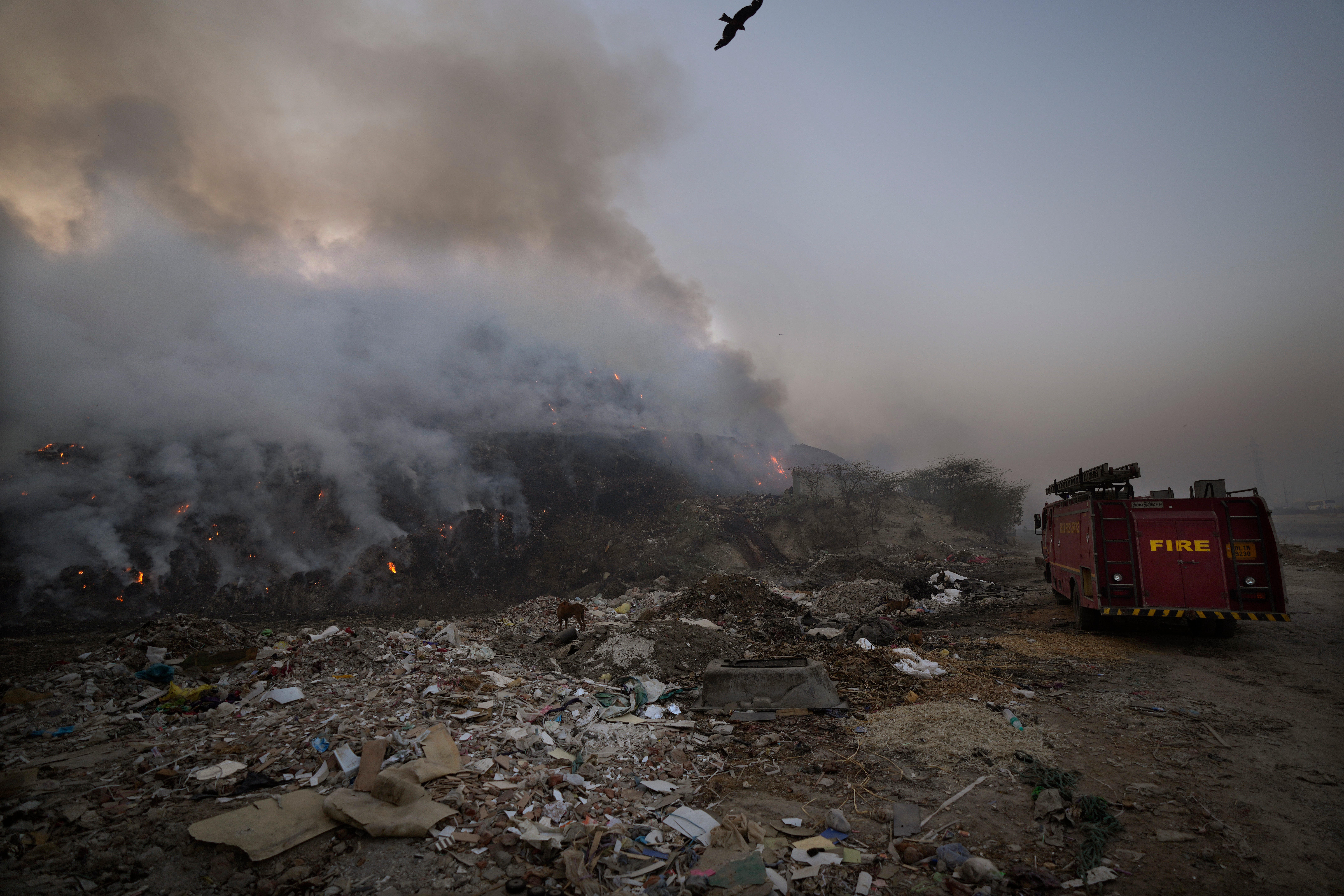 India Landfill Fire