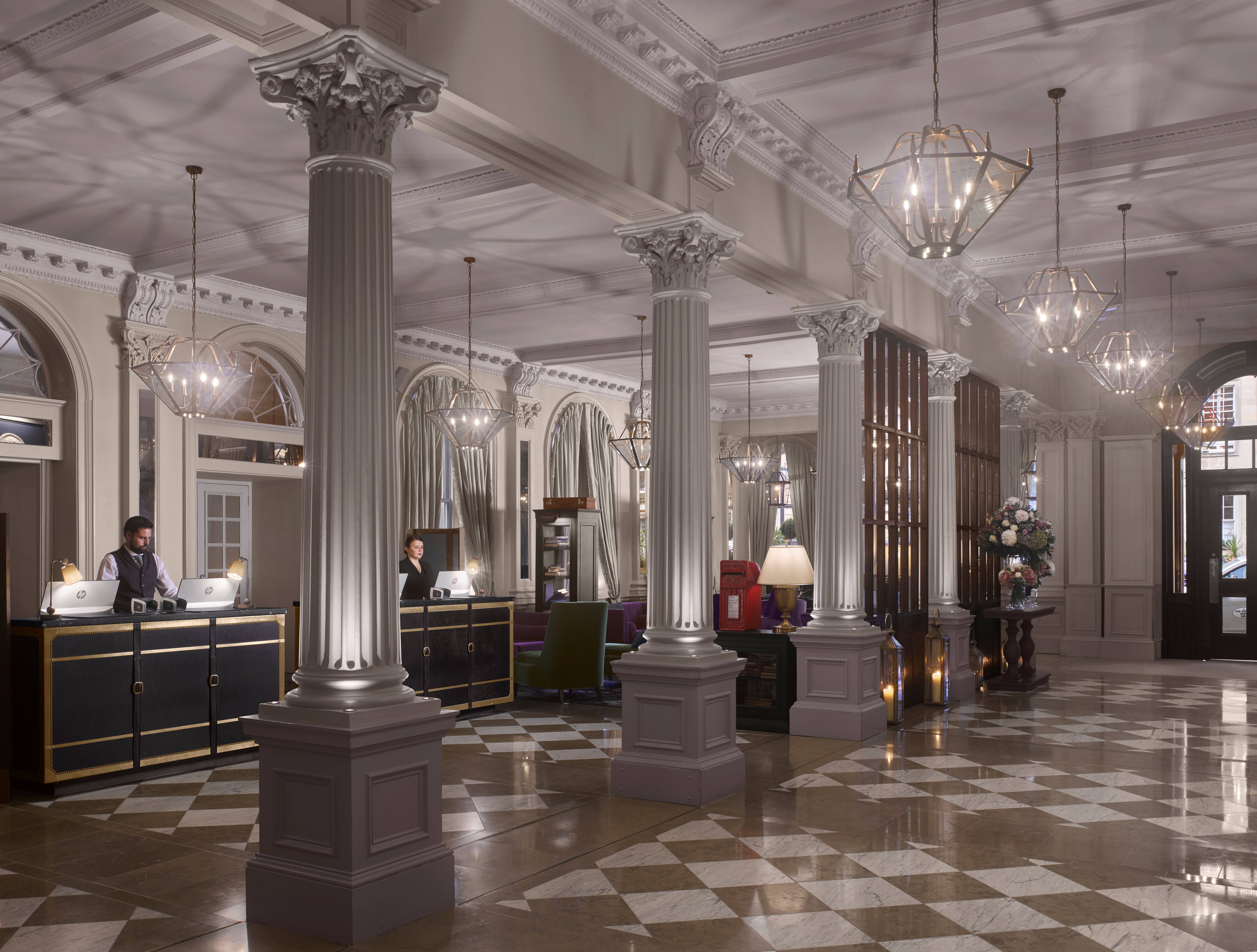 For a stately stay, five Georgian townhouses make up this glamorous residence