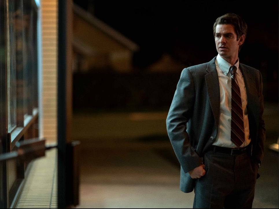 Andrew Garfield in a still from Under the Banner of Heaven