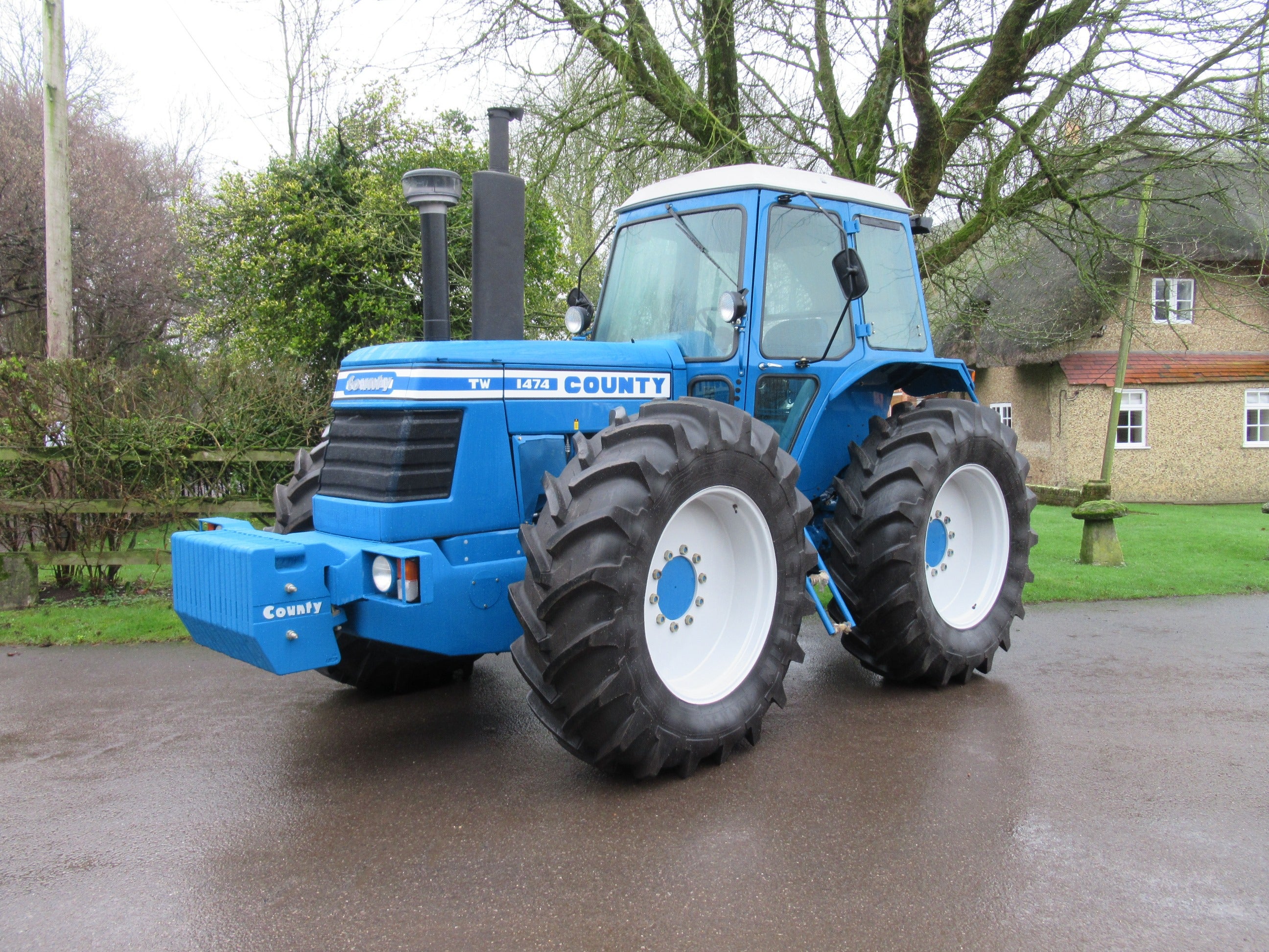 The 1982 County 1474 ‘Short Nose’ tractor was sold at auction for £214,400 (Cheffins/PA)